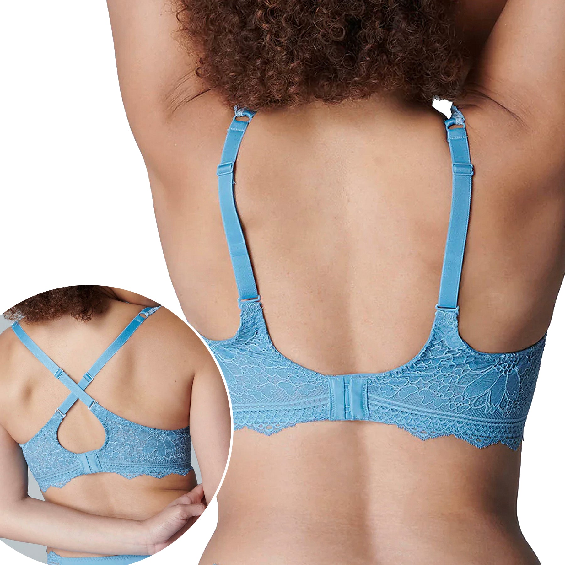 Simone Perele Freesia Full Cup Bra 1A1320 Himalayan Blue Back