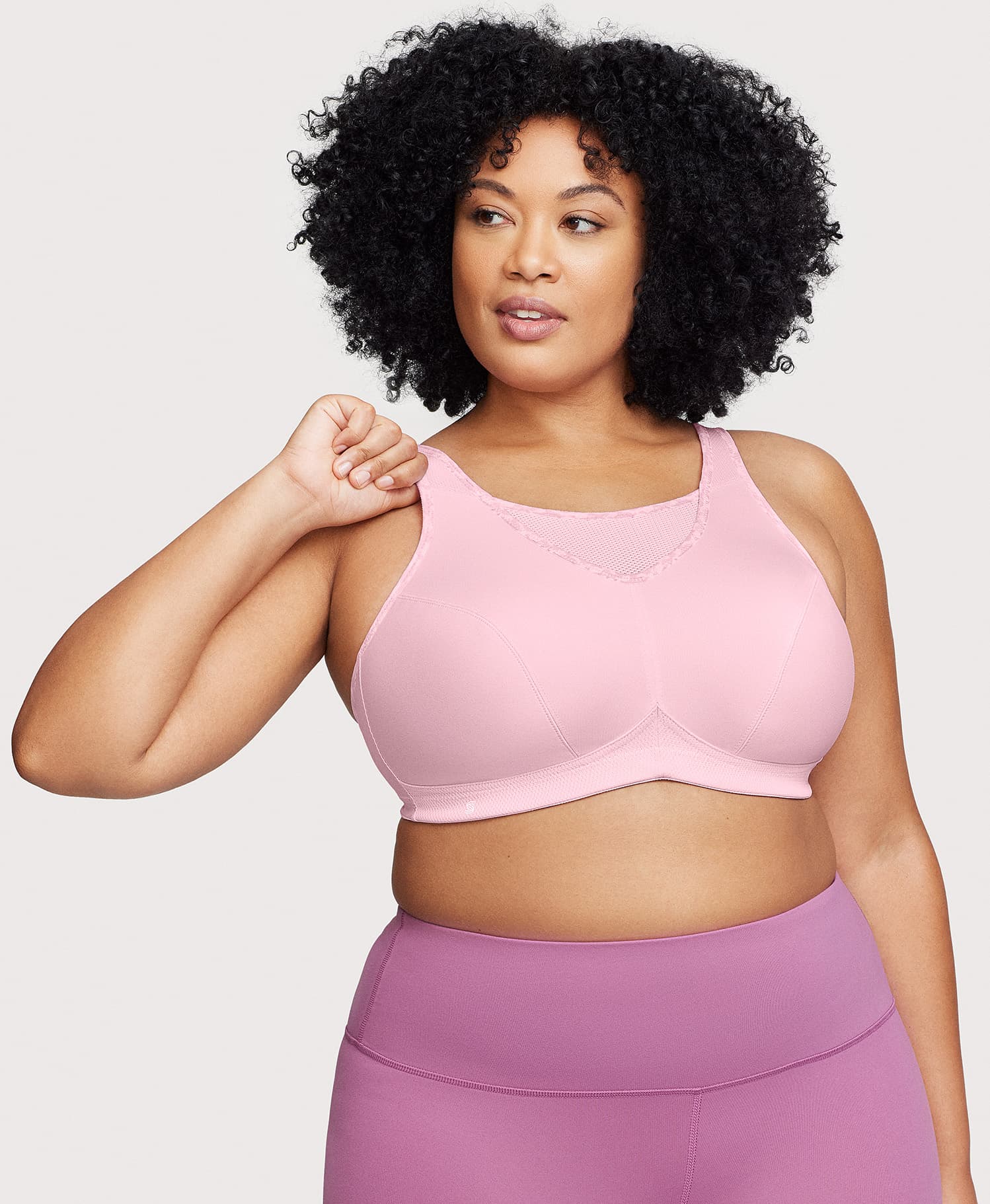 Glamorise No‑Bounce Cami Sports Bra 1066 - Parfait Pink