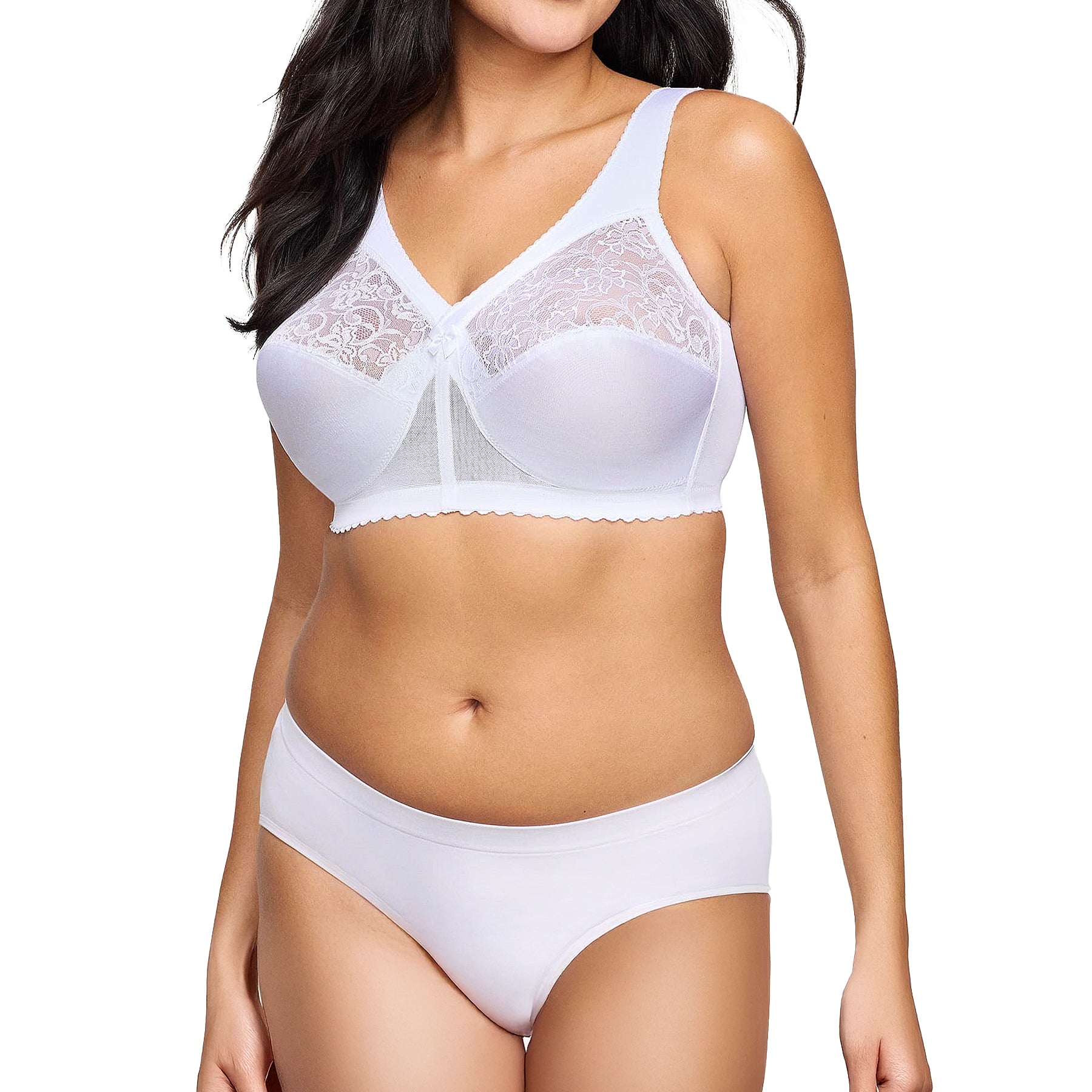 Glamorise MagicLift Original Support Bra 1000 White Set