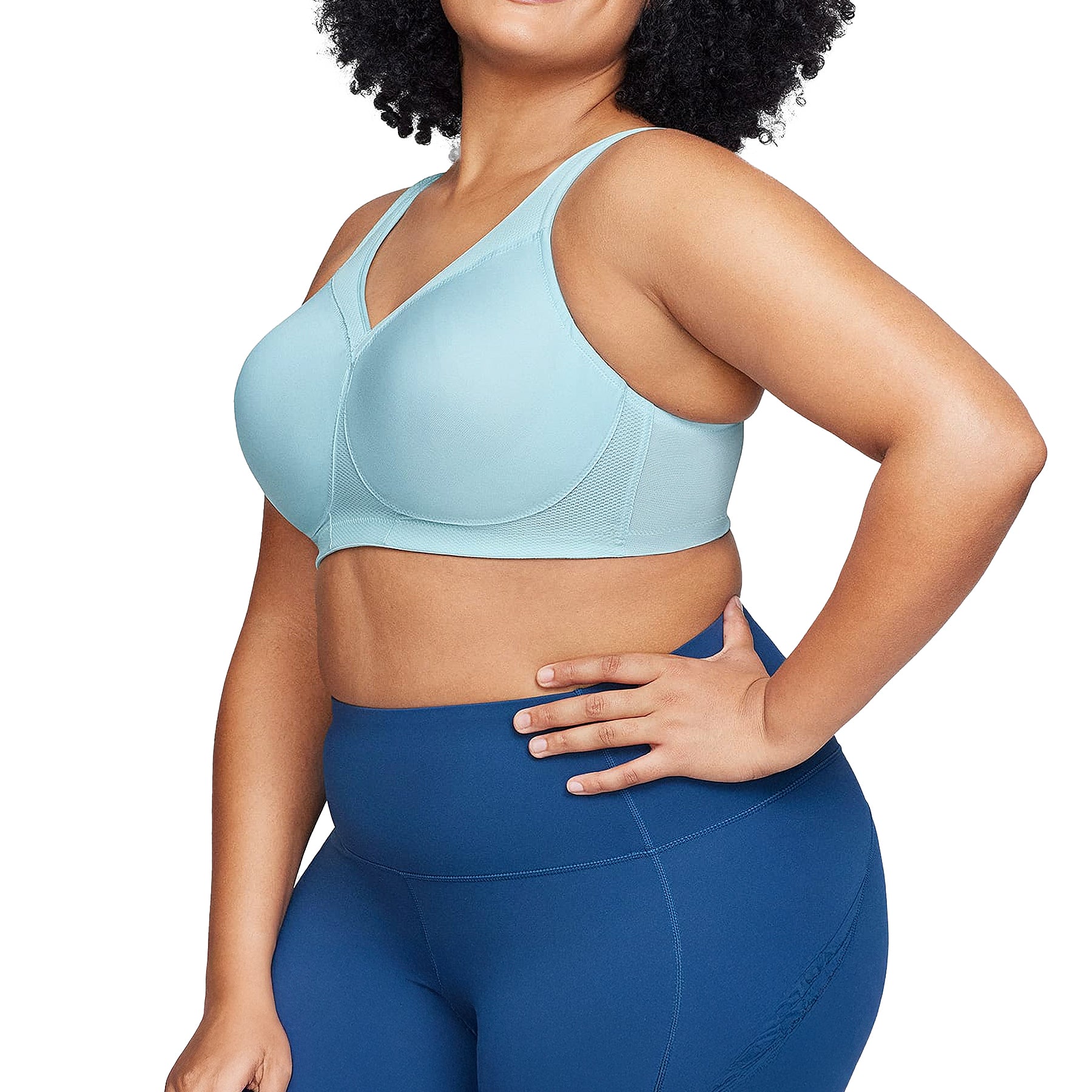 Glamorise MagicLift Seamless Sports Bra 1006 Aqua Set