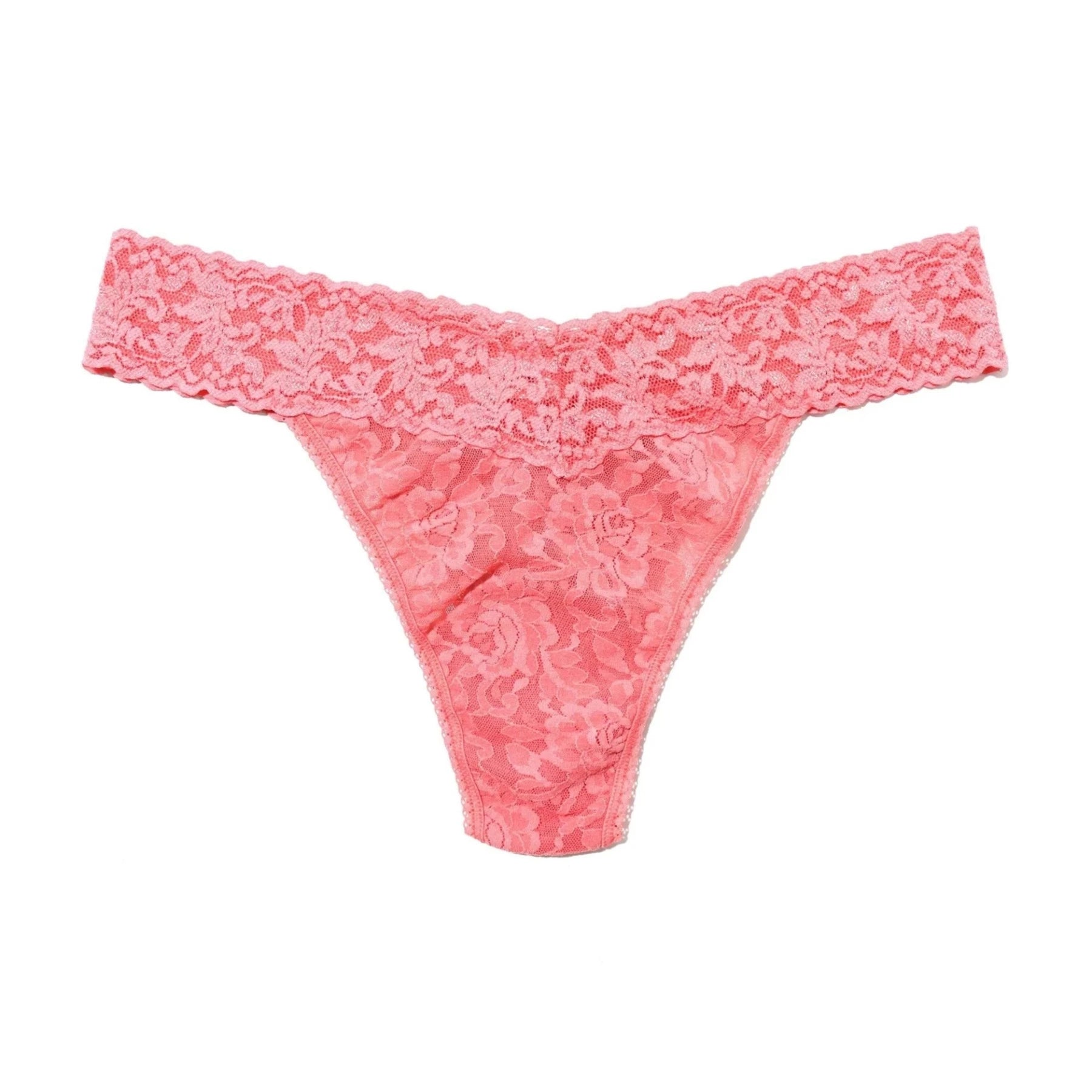 Signature Lace Original Rise Thong 4811 - Guava Pink