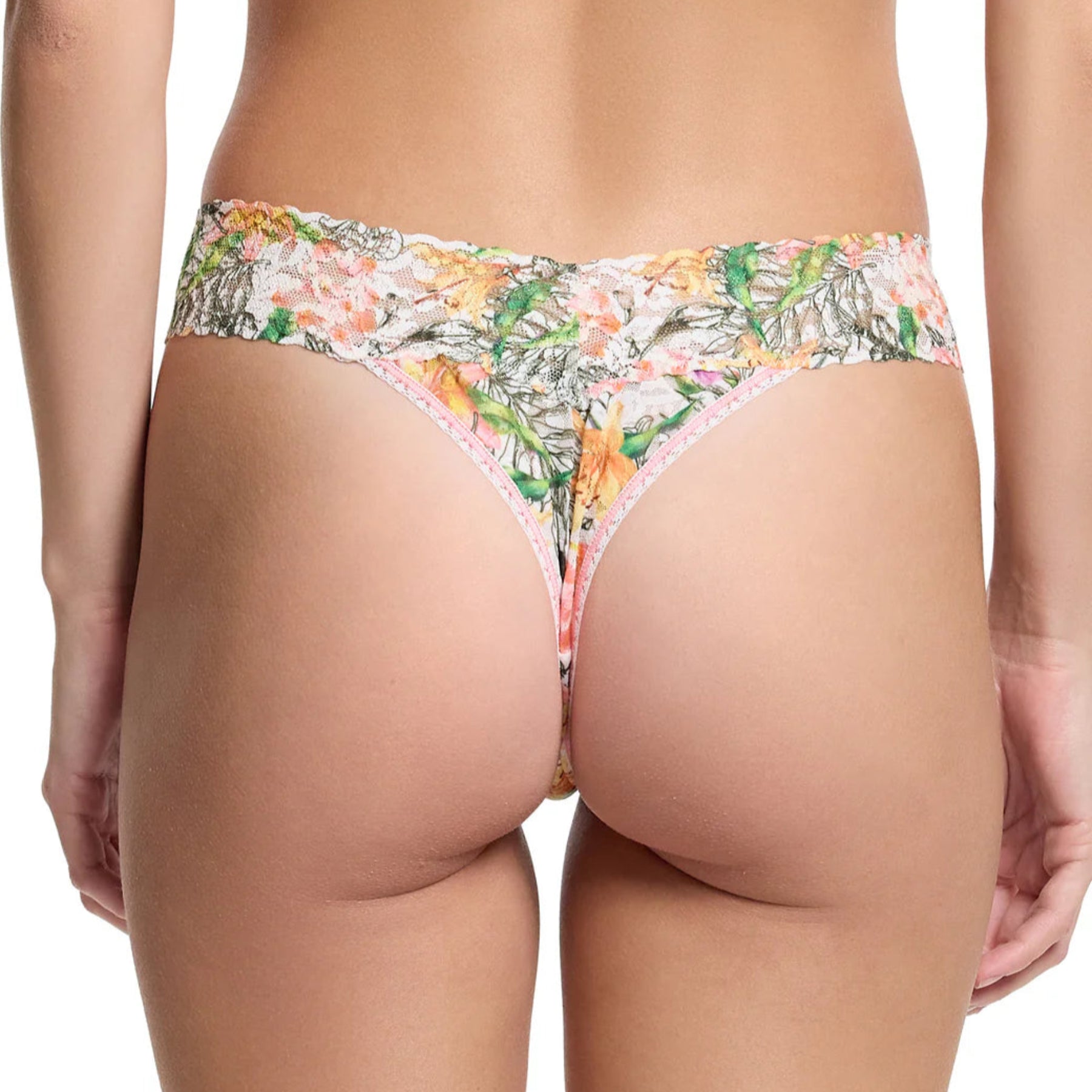 Printed Signature Lace Original Rise Thong PR4811 - Botany (BOTW)