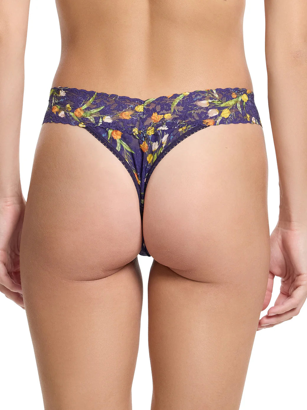 Printed Signature Lace Original Rise Thong PR4811 - Central Park (CEPN)