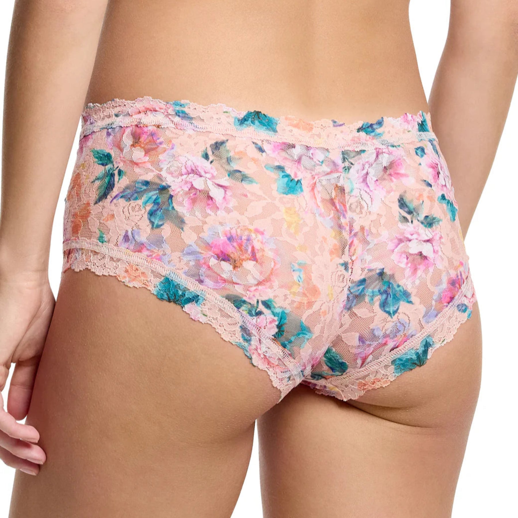Printed Signature Lace Boyshort PR4812 - Buy Myself Flowers (BMFP)