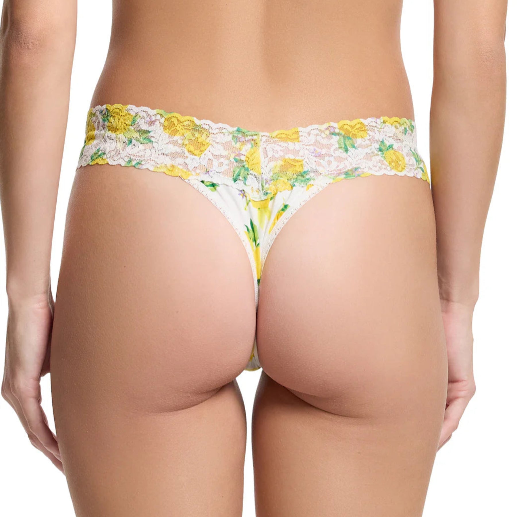 Hanky Panky Supima Cotton Printed Original Rise Thong PR891801 - Make Lemonade (MALW)