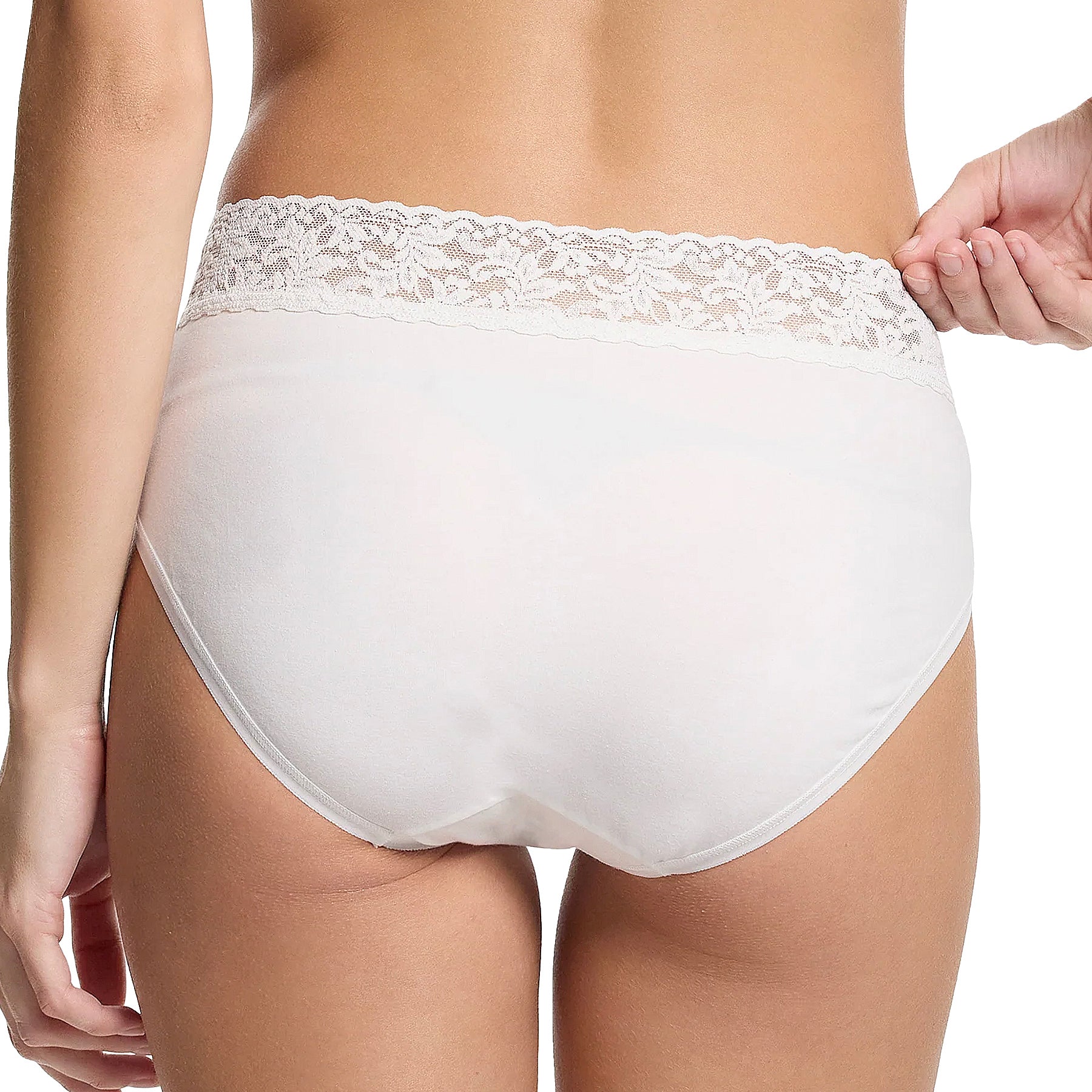 Hanky Panky Cotton French Brief 892461 White Back