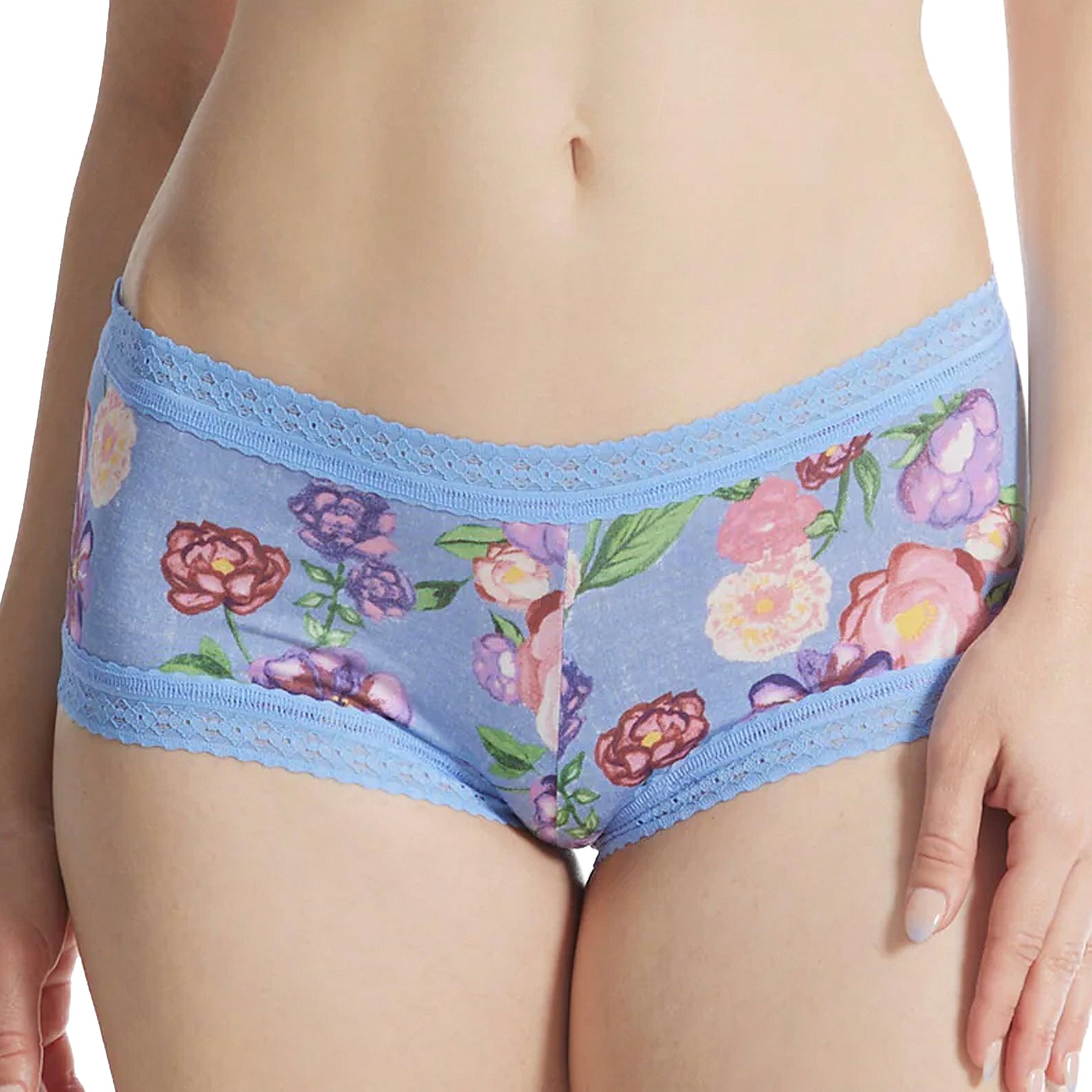 Hanky Panky Printed DreamEase Boyshort PR681274 Chatsworth House Gardens Front