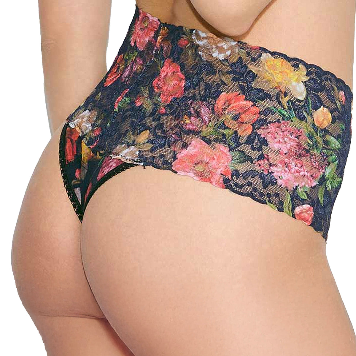 Hanky Panky Printed Retro Lace Thong 9K1926 Moonlit Back