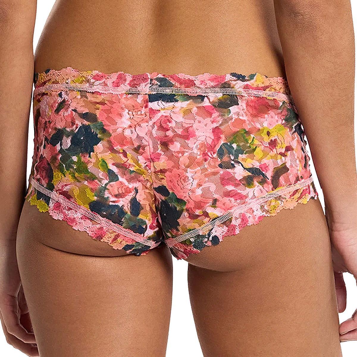 Hanky Panky Printed Signature Lace Boyshort PR4812 Masterpiece Pink Back
