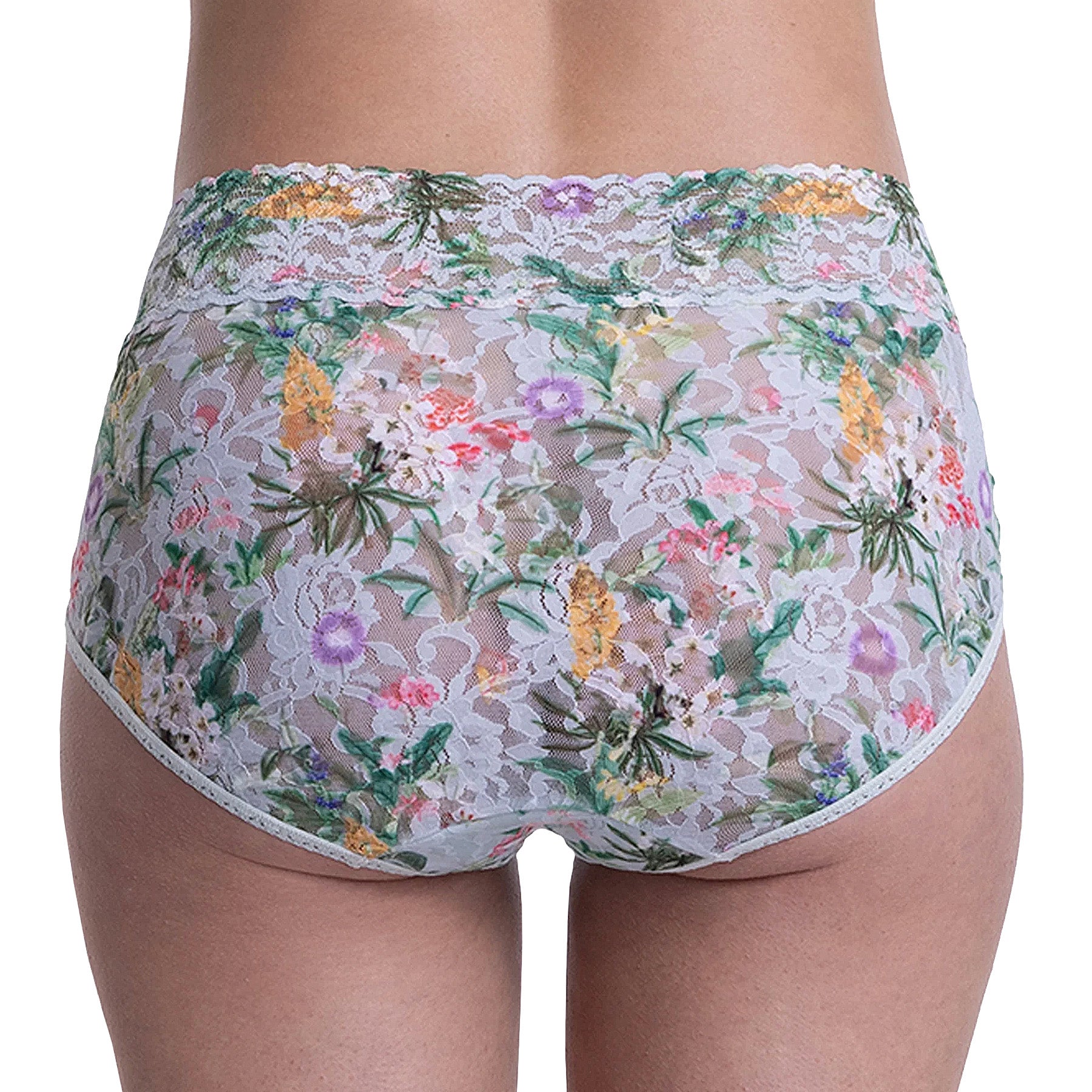 Hanky Panky Printed Signature Lace French Brief PR461 Floriculture Green Back