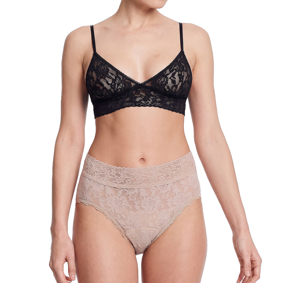 Hanky Panky Signature Lace French Brief 461N Taupe Set