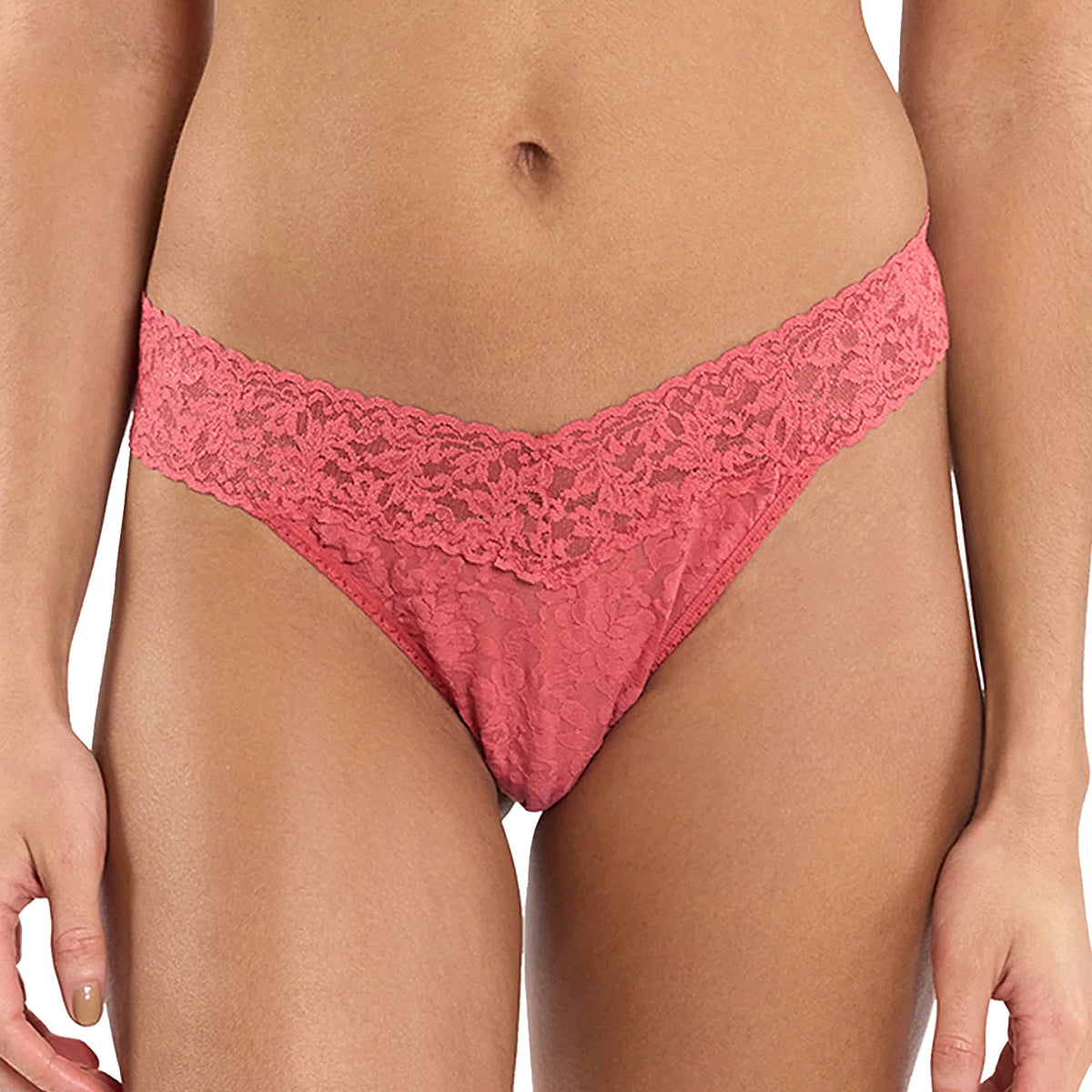 Hanky Panky Signature Lace Original Rise Thong 4811P Naples Front