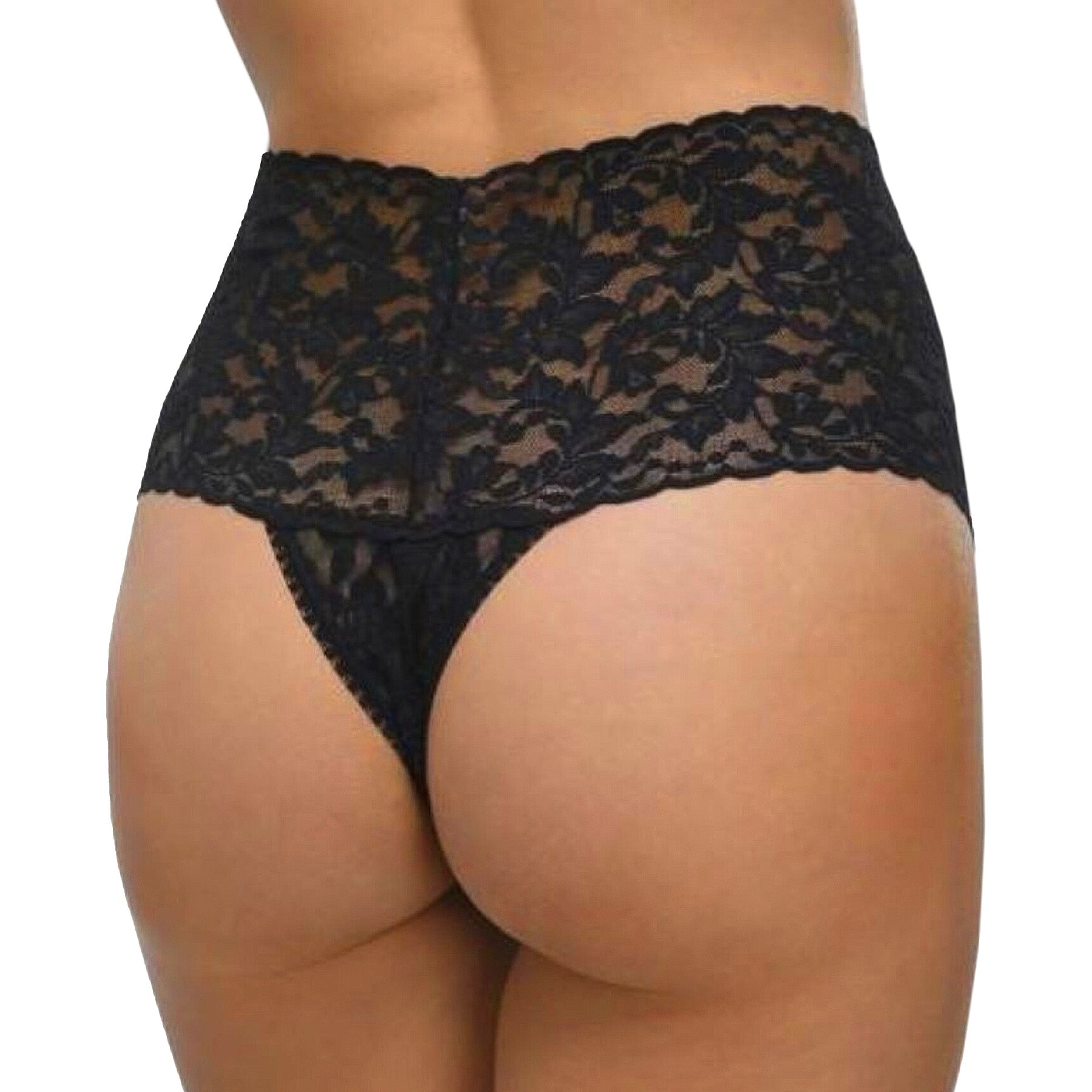 Hanky Panky Signature Lace Retro Thong 9K1926 Black Back