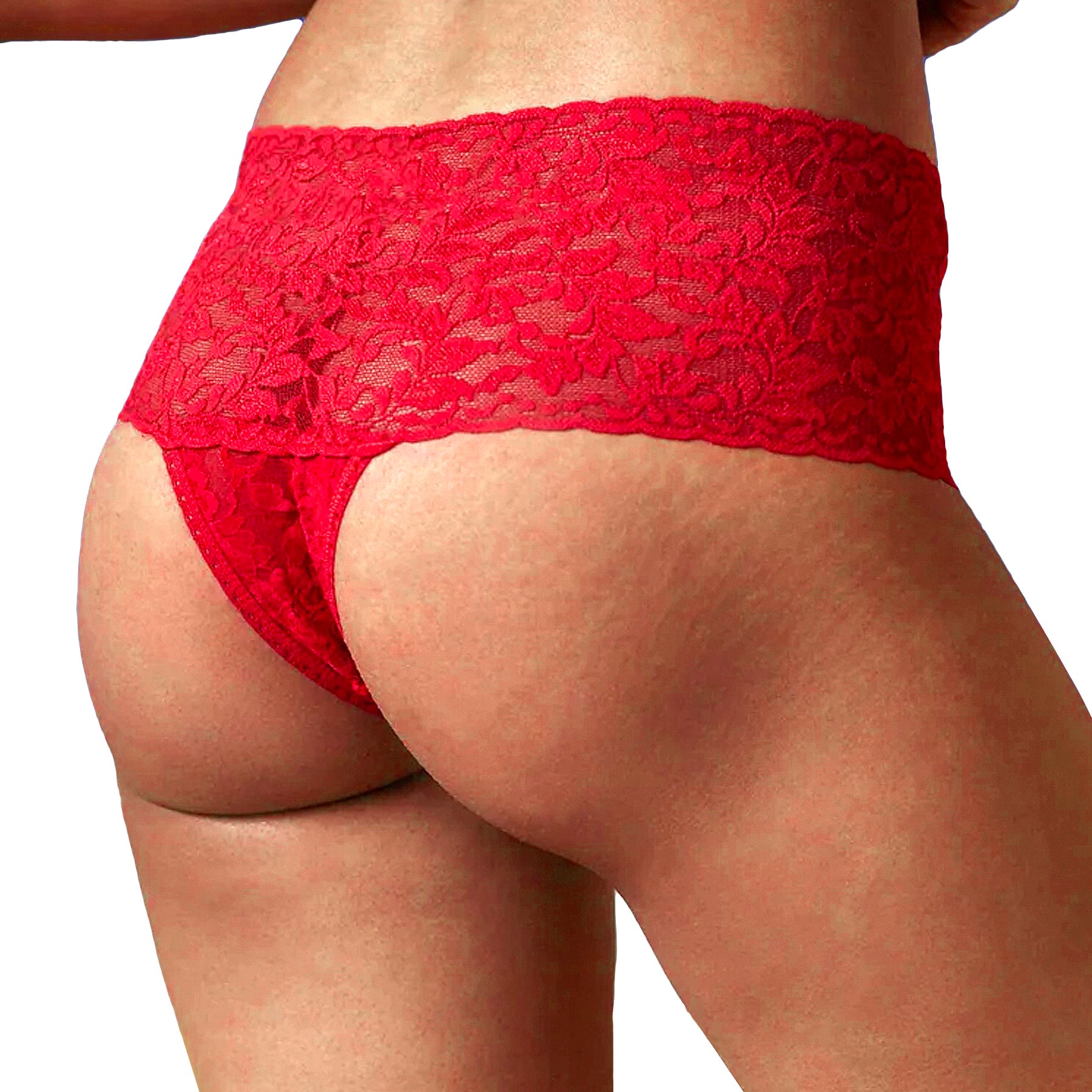 Hanky Panky Signature Lace Retro Thong 9K1926 Red Back
