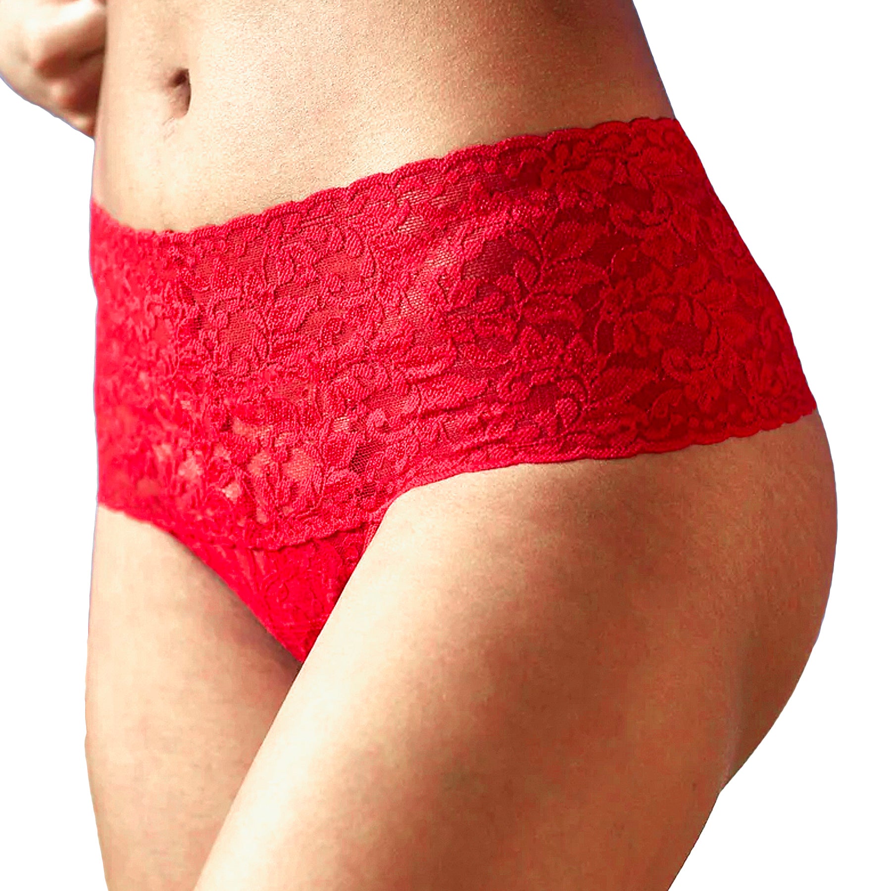 Hanky Panky Signature Lace Retro Thong 9K1926 Red Front