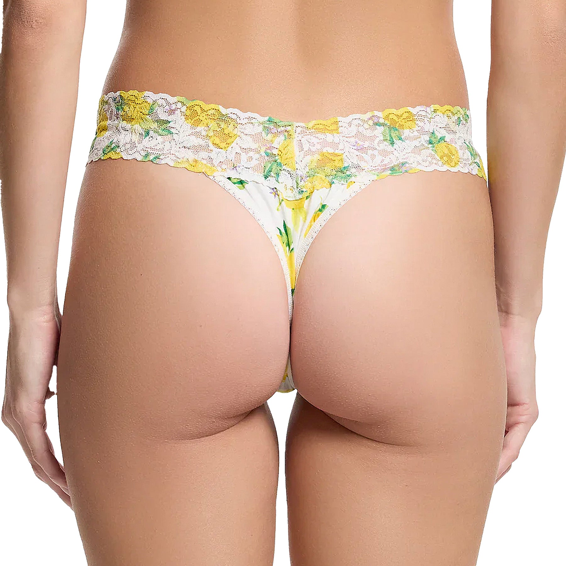 Hanky Panky Supima Cotton Printed Original Rise Thong PR891801 Make Lemonade Back