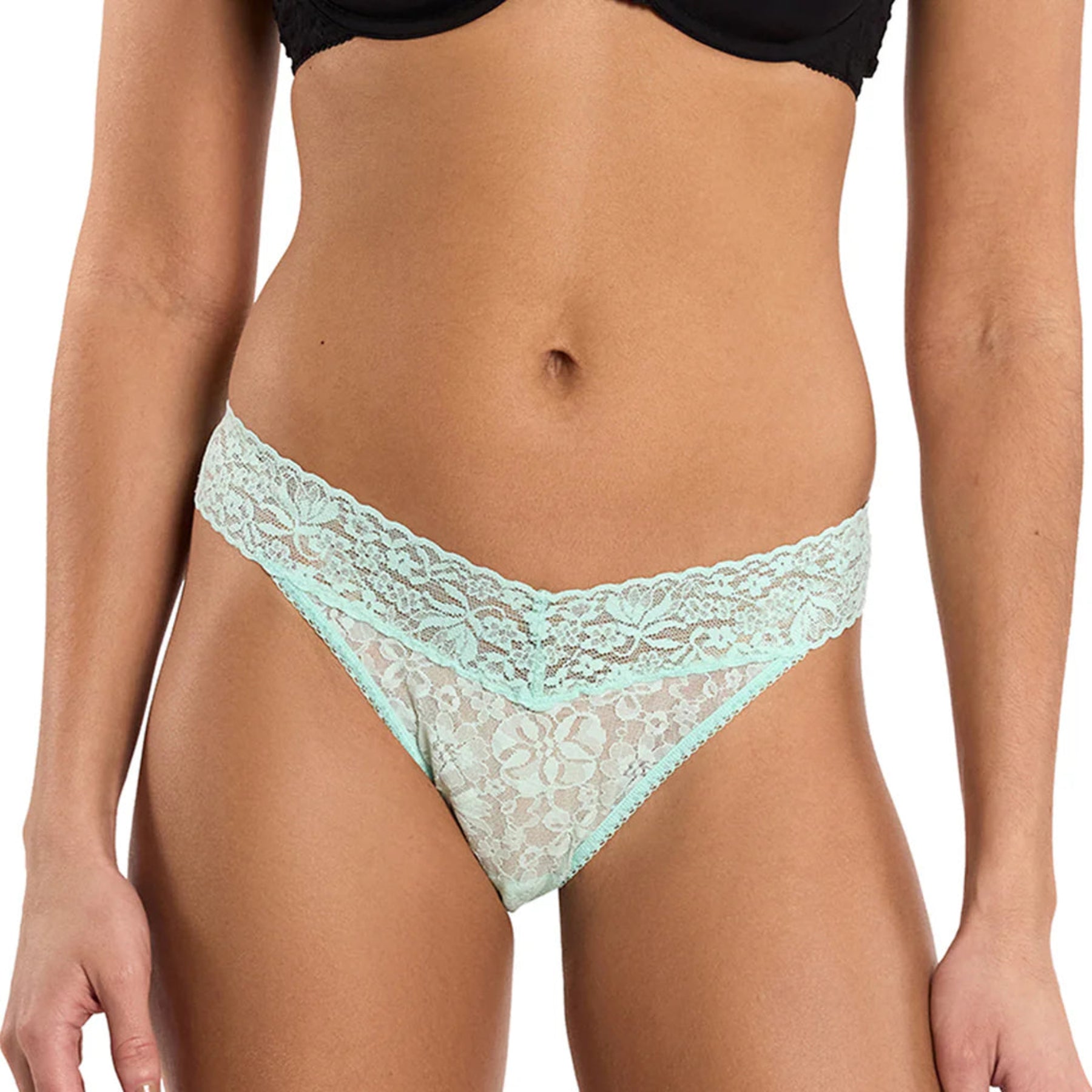 Signature Lace Original Rise Thong 4811P - Mint Sprig Green