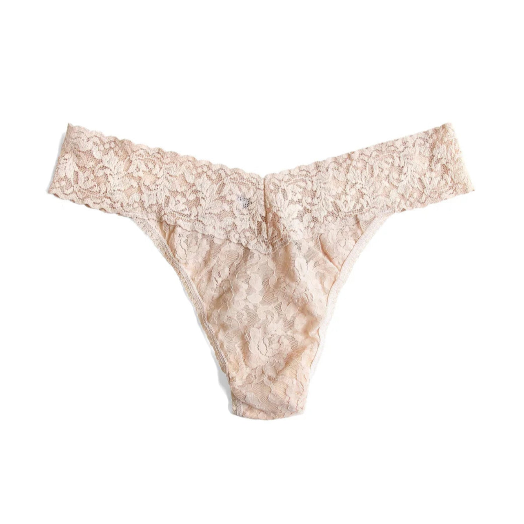 Signature Lace Original Rise Thong 4811 - Chai