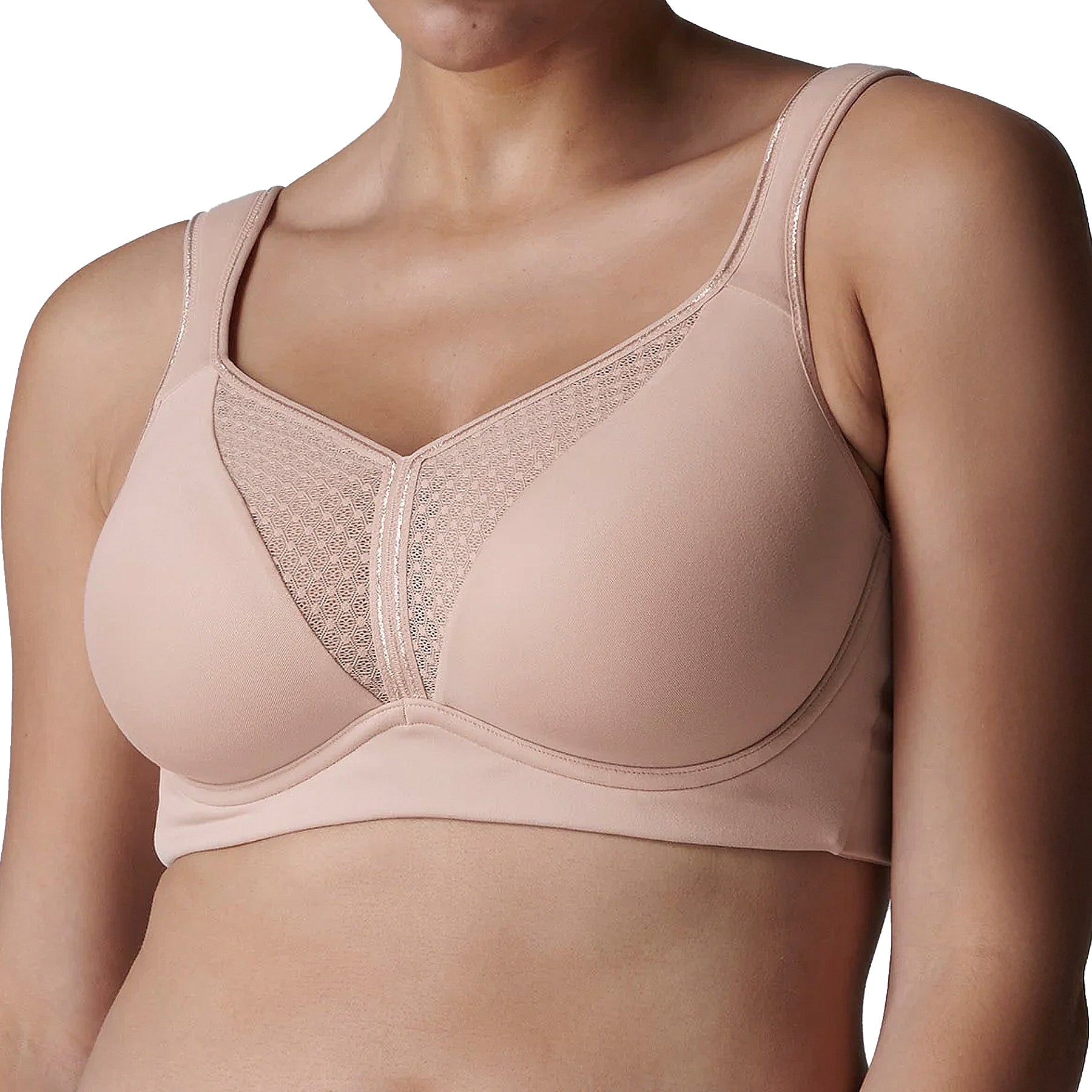 Simone Perele Harmony High Impact Sports Bra w/ Underwire 1SA262 Yogi Pink Front