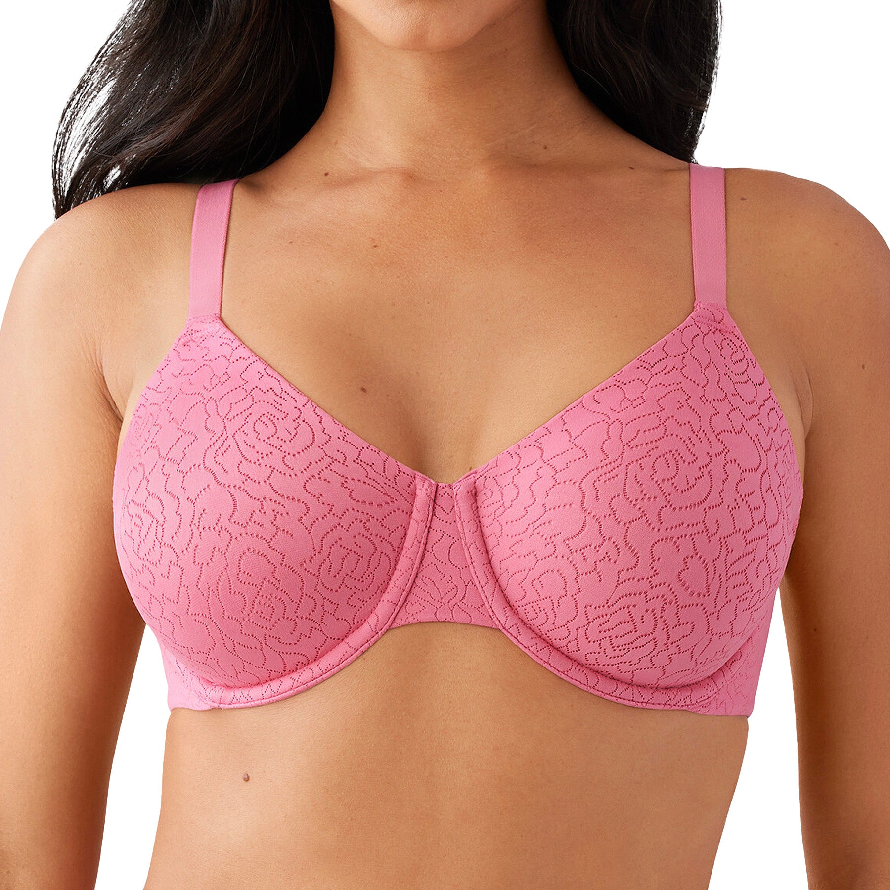 Wacoal Inside Job Underwire Bra 855345 Chateau Rose Front