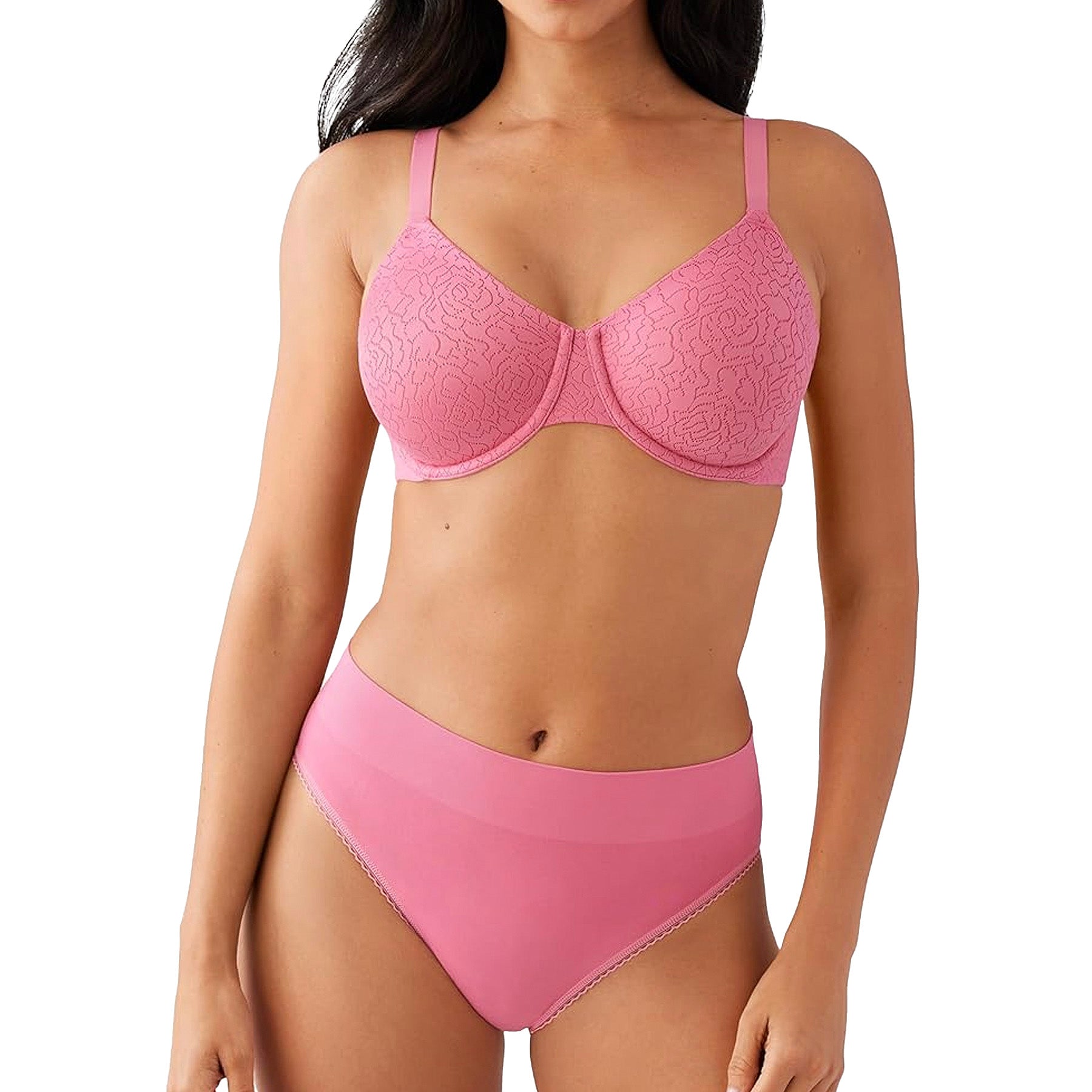 Wacoal Inside Job Underwire Bra 855345 Chateau Rose Set