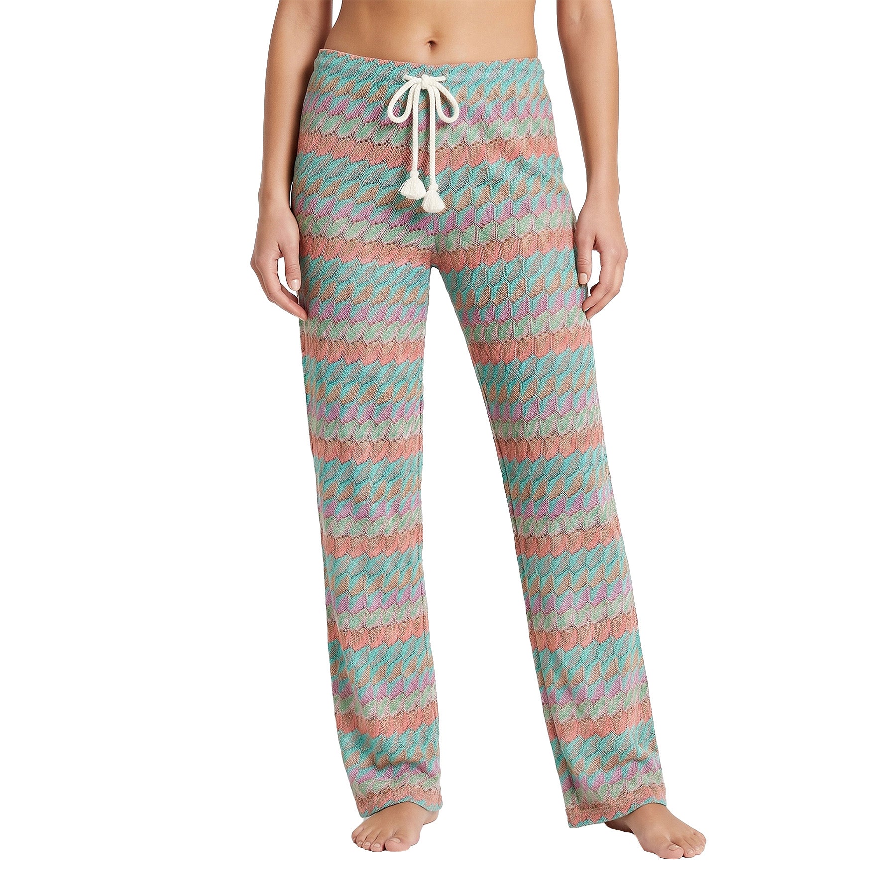 J. Valdi Seychelles Knit Pant Cover Up J10055 Multi Front