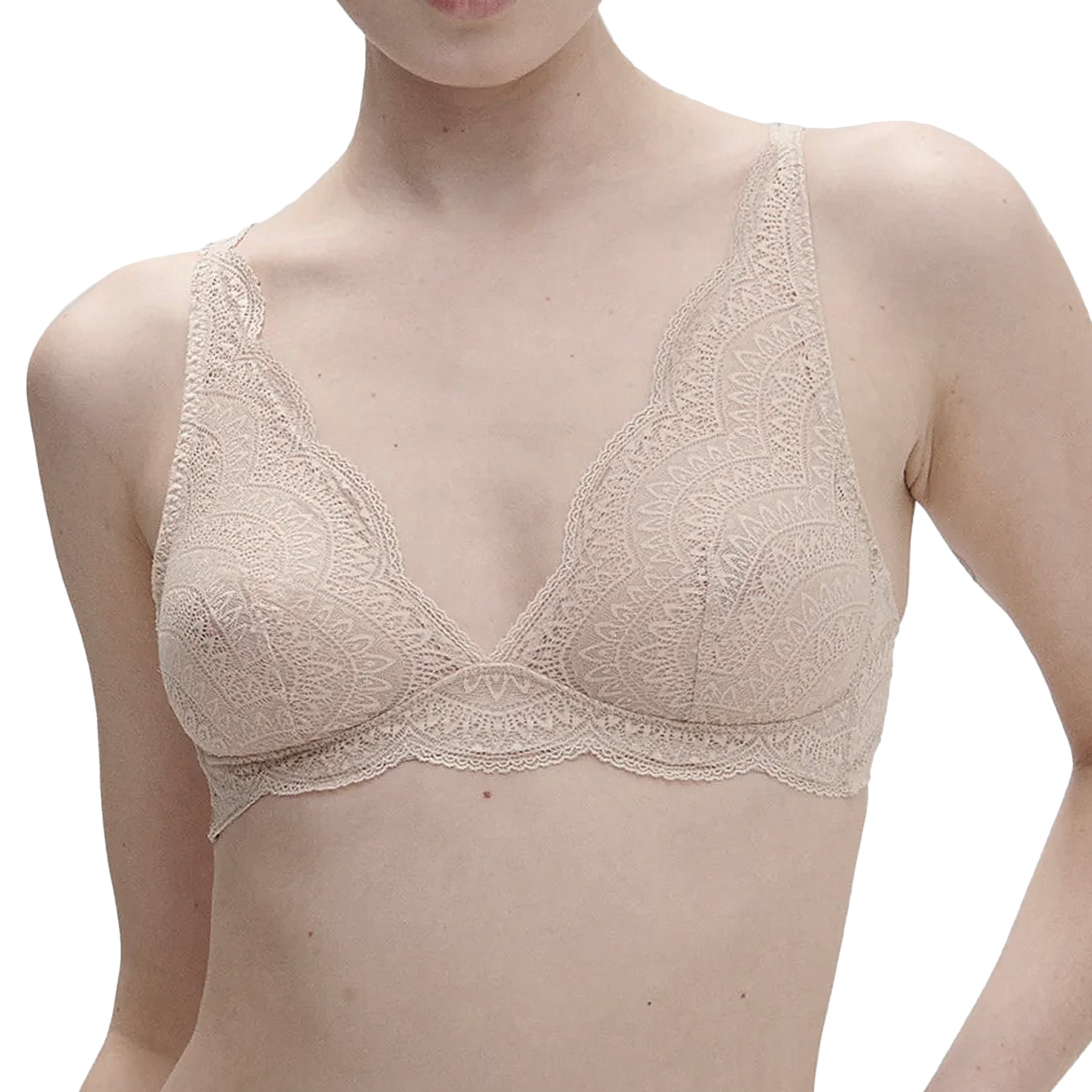 Simone Perele Karma Bralette 12V250 Peau Rose Front
