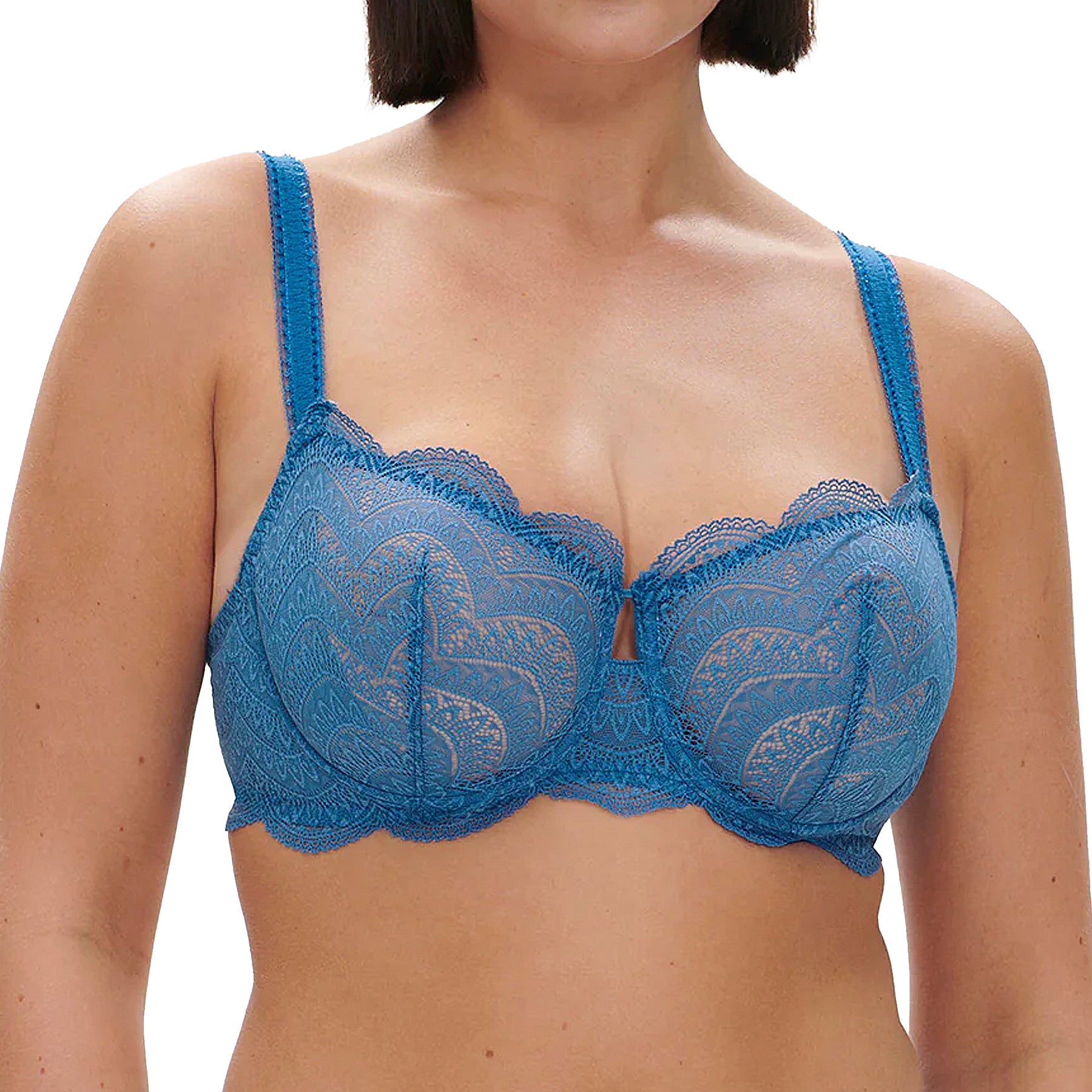 Simone Perele Karma Demi Cup Bra 12V330 Myosotis Blue Front