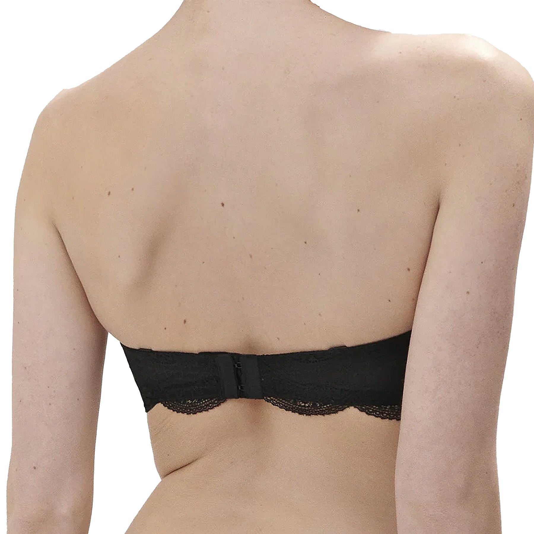 Simone Perele Karma Strapless Plunge Bra 12V302 Black Back