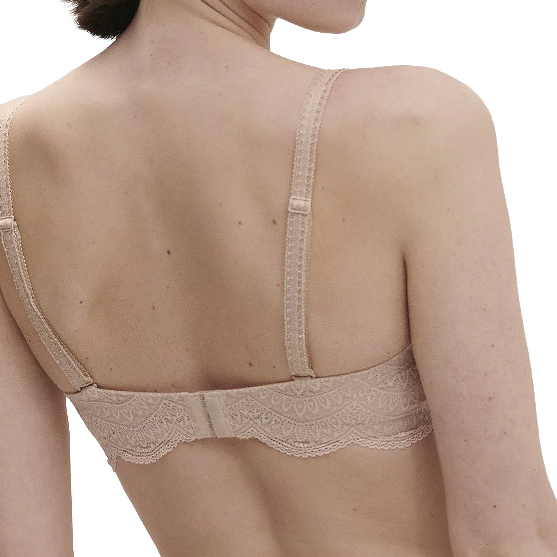 Simone Perele Karma Strapless Plunge Bra 12V302 Peau Rose Back