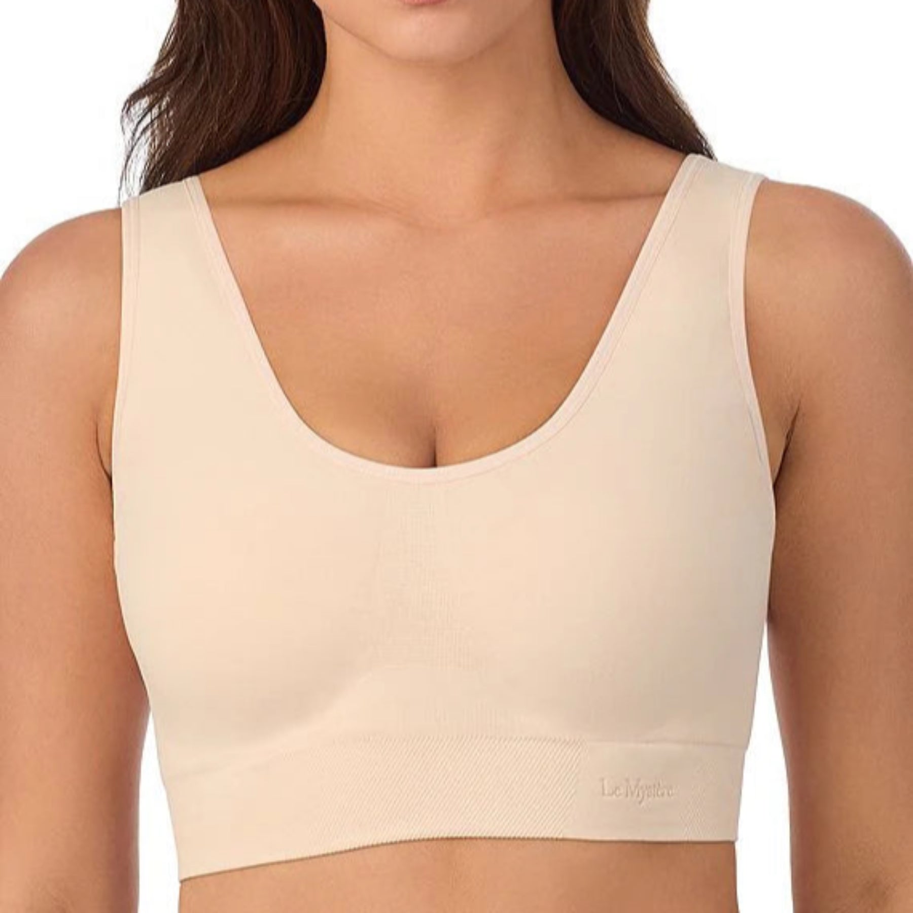 Le Mystere Seamless Comfort Wireless Back Smoother Bra 5317 - Soft Shell