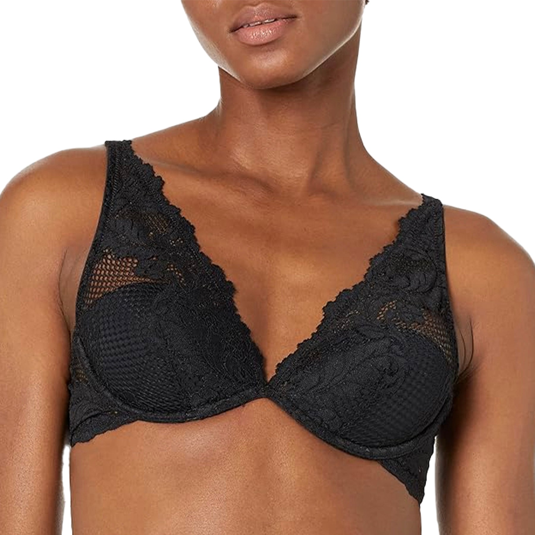 Le Mystere Lace Allure Demi 9246 Black Front