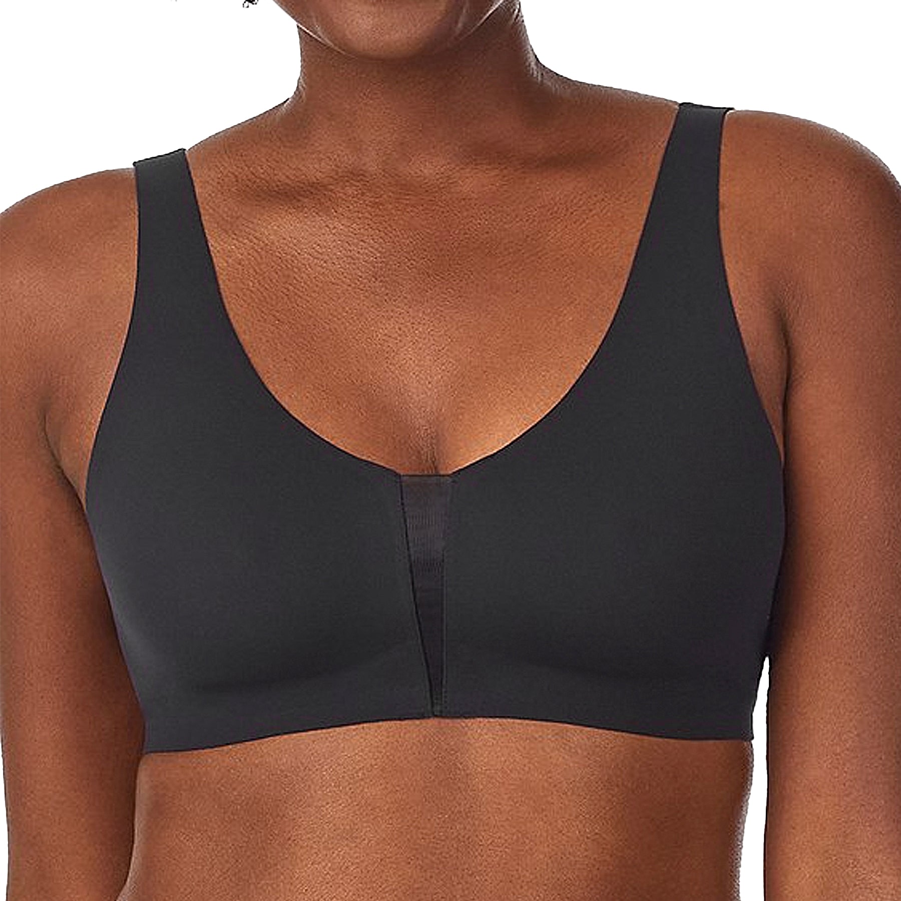 Le Mystere Smooth Shape Wireless Minimizer Bra 6212 Black Front