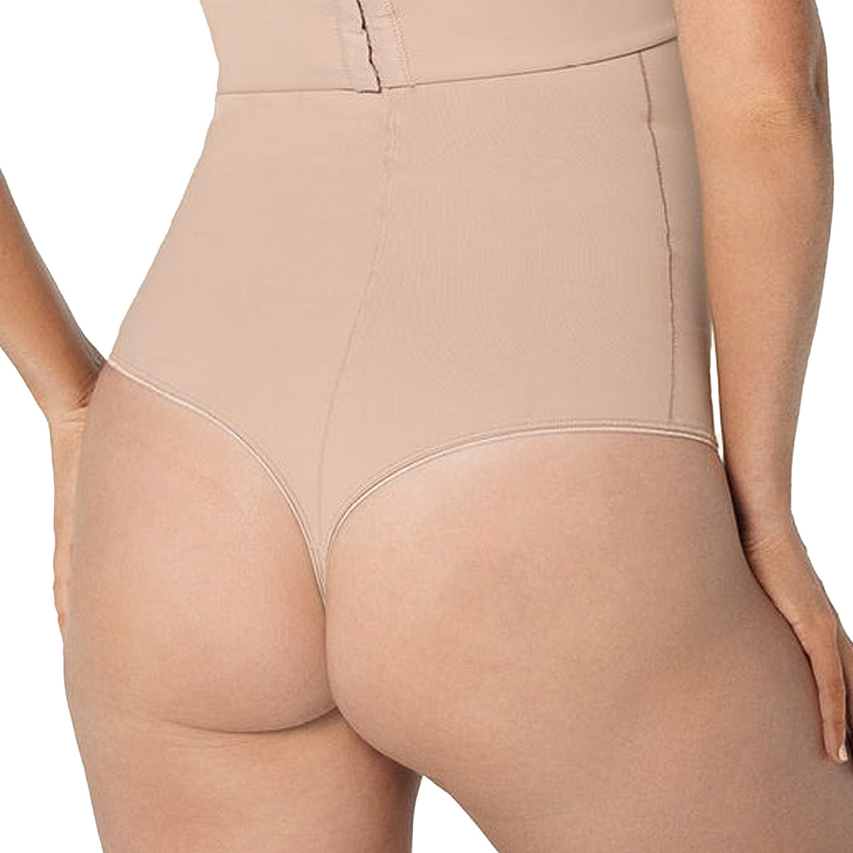Leonisa Extra High-Waisted Sculpting Thong Panty 012939 Nude Back
