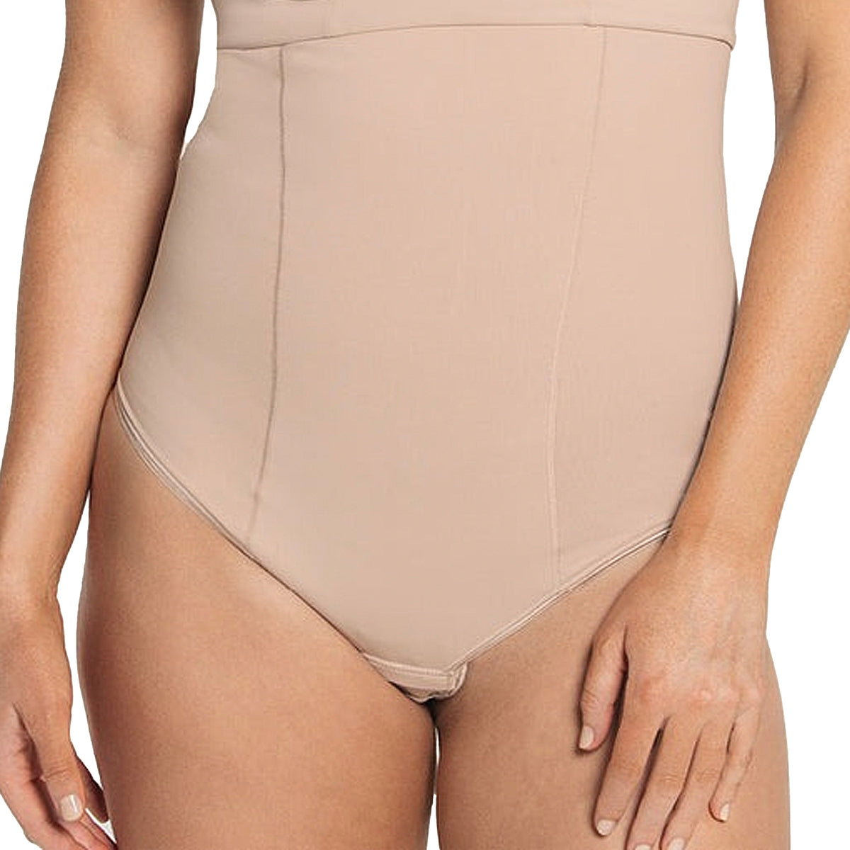 Leonisa Extra High-Waisted Sculpting Thong Panty 012939 Nude Front