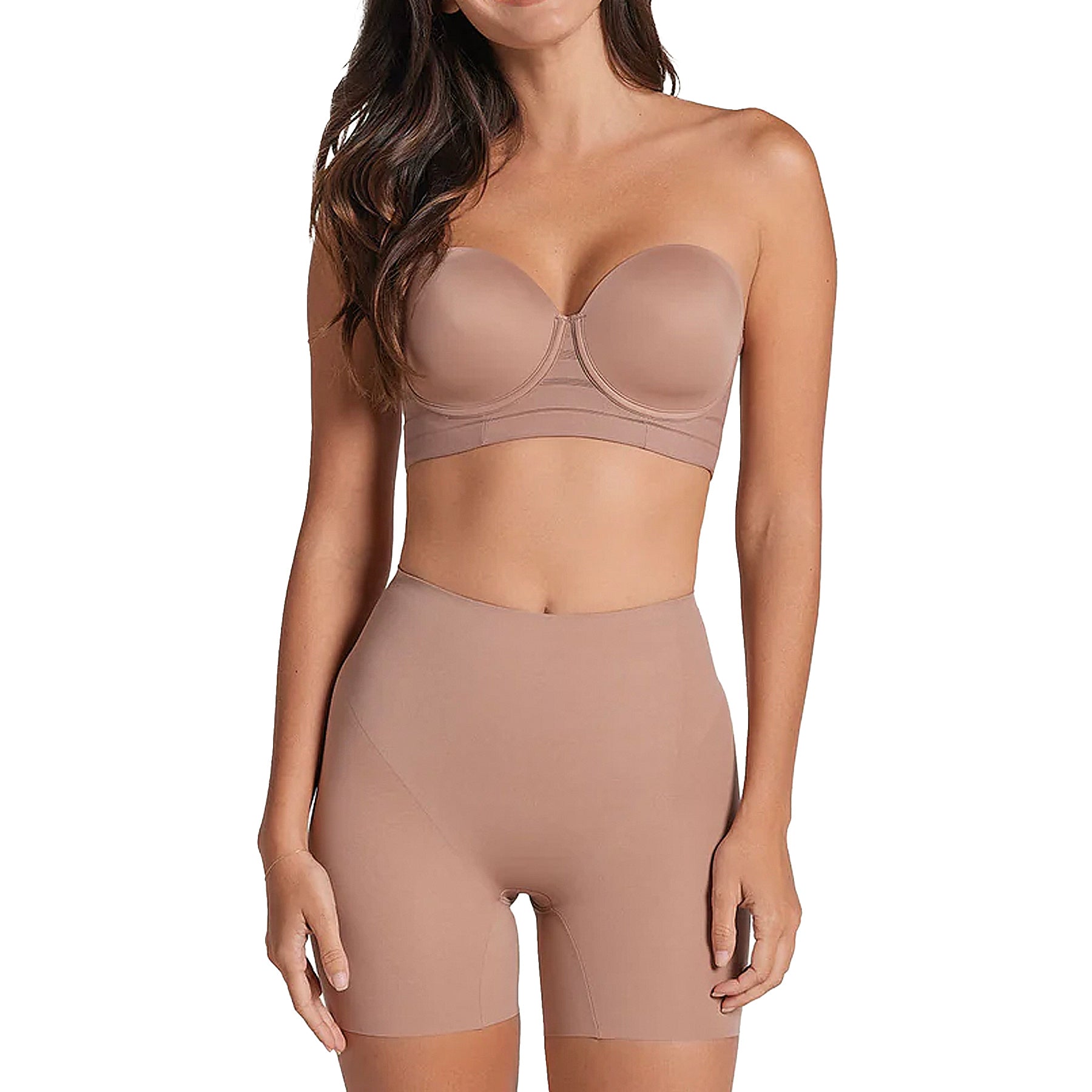 Leonisa Undetectable Butt Lifter Shaper Short 012970 Brown Set