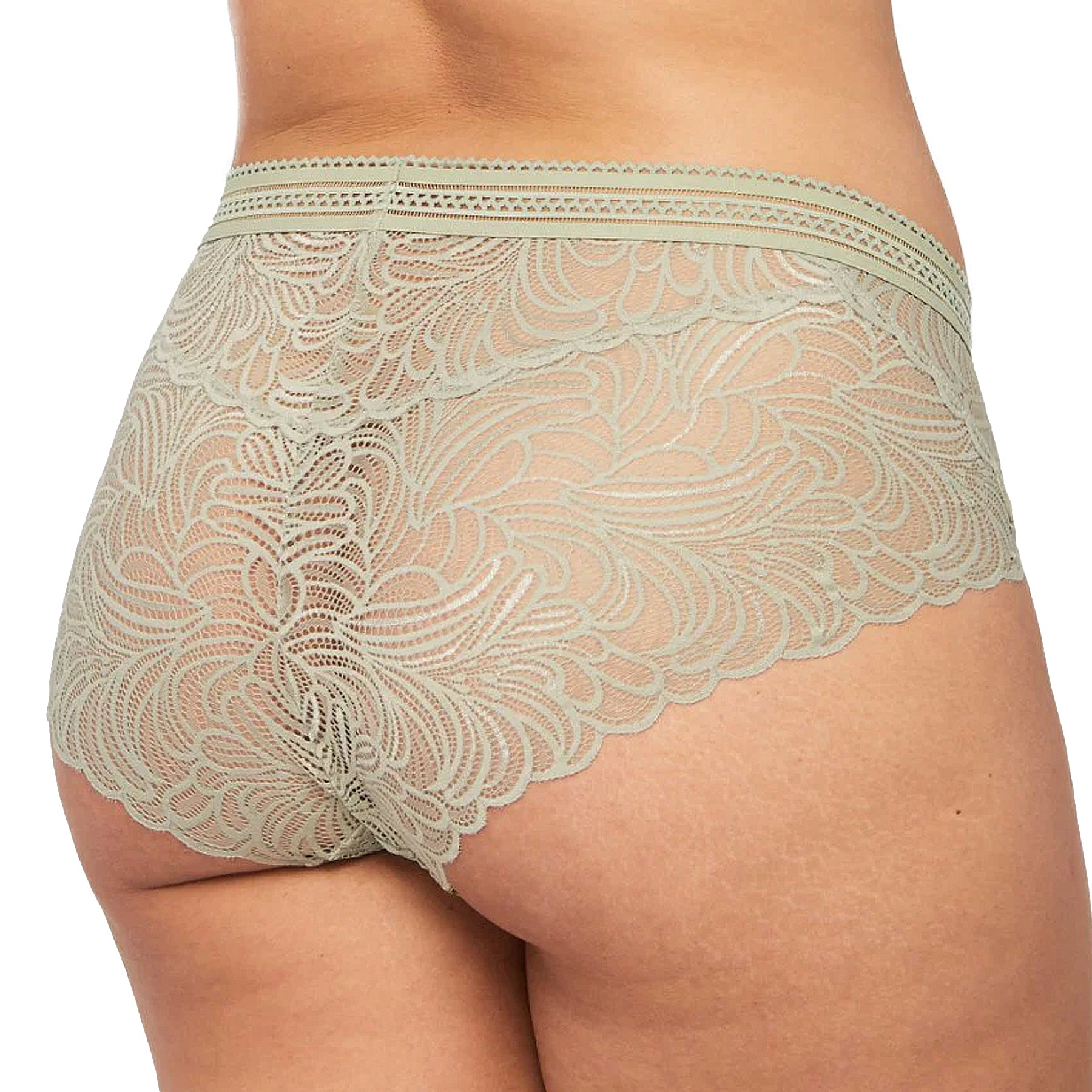Montelle London Fog High Waist Panty 9456 Sage Back