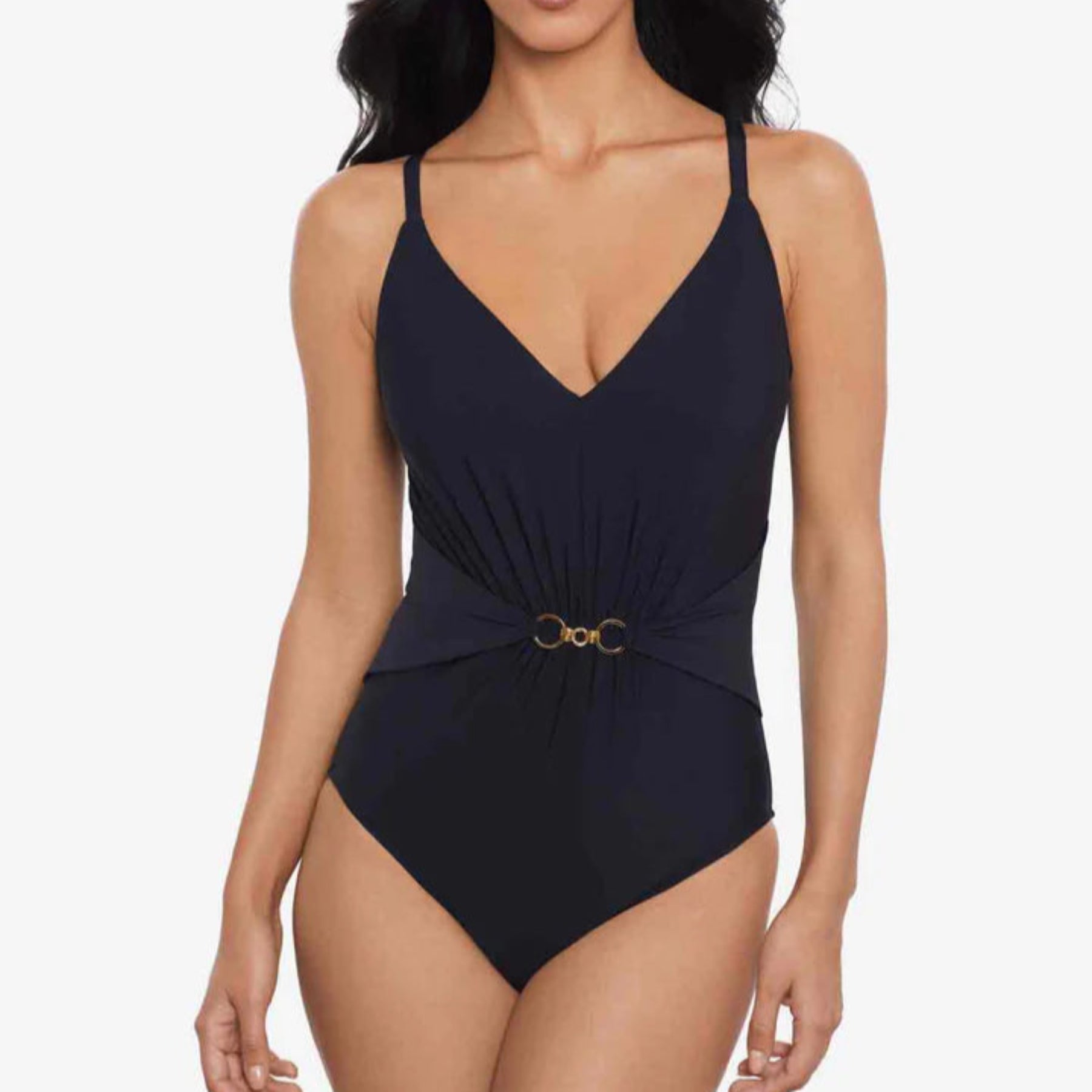 Gianna Chain Link One Piece Swimsuit 6020299 - Black