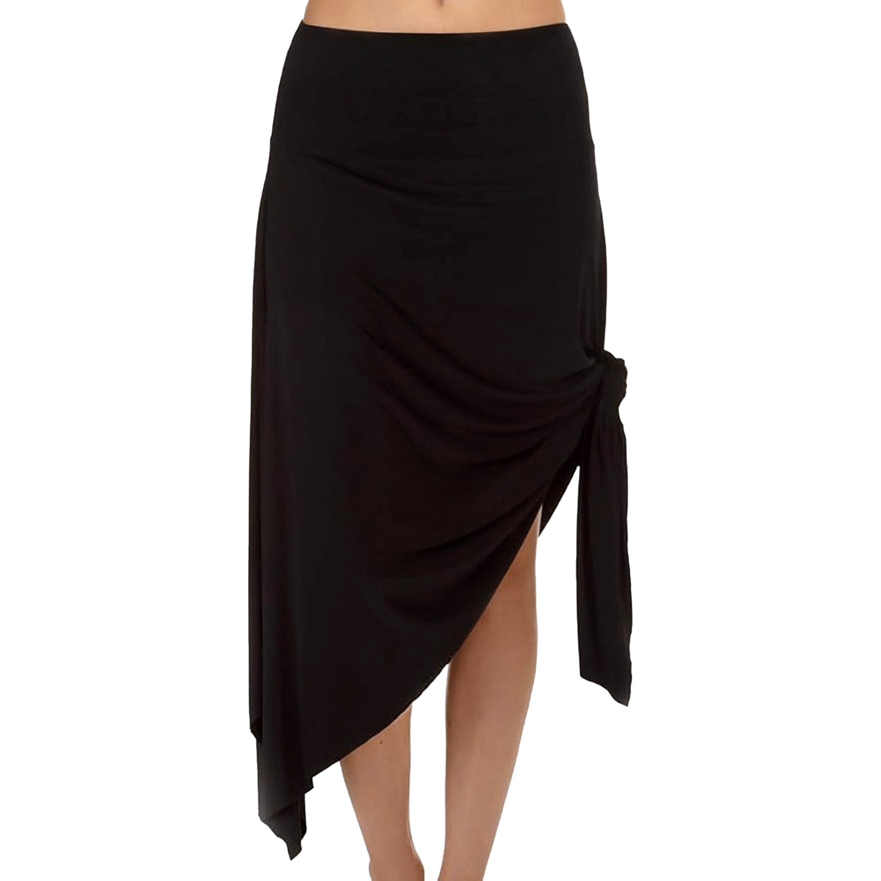 Magicsuit Jersey Handkerchief Convertible Skirt Dress Cover Up 6008009 Black Front