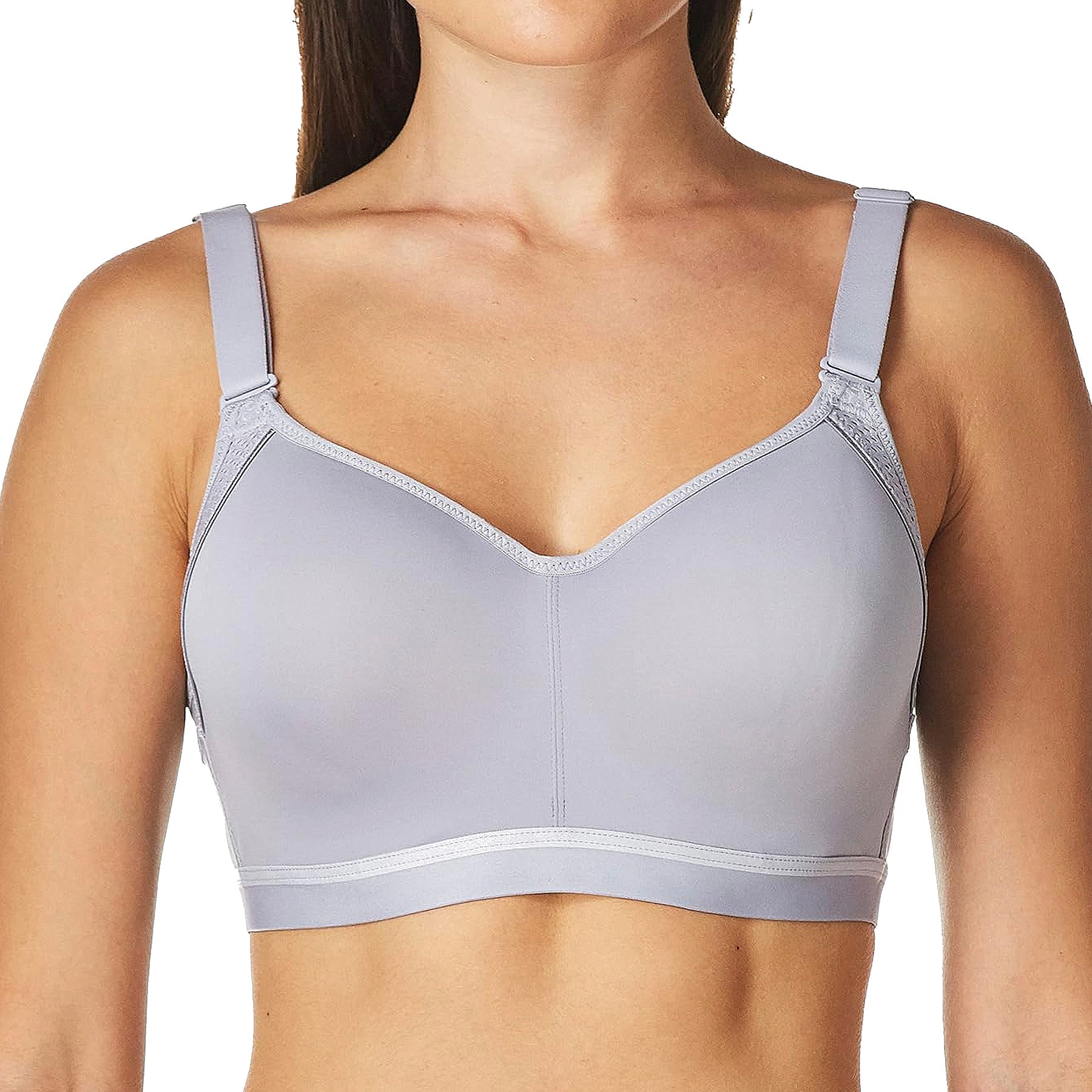 Wacoal Michelle Sport Contour Underwire Bra 853318 Lilac Gray Front