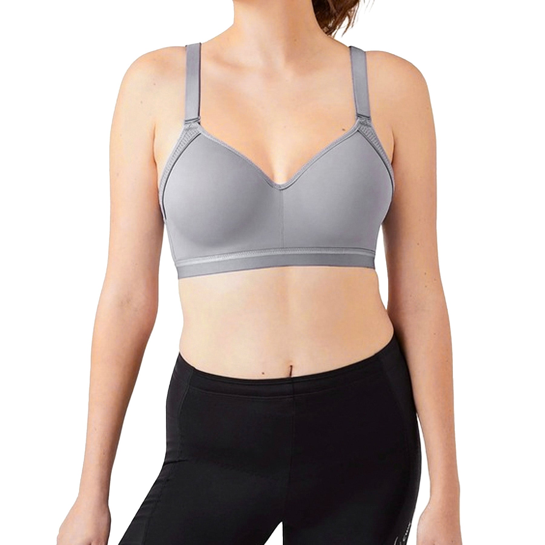 Wacoal Michelle Sport Contour Underwire Bra 853318 Lilac Gray Set