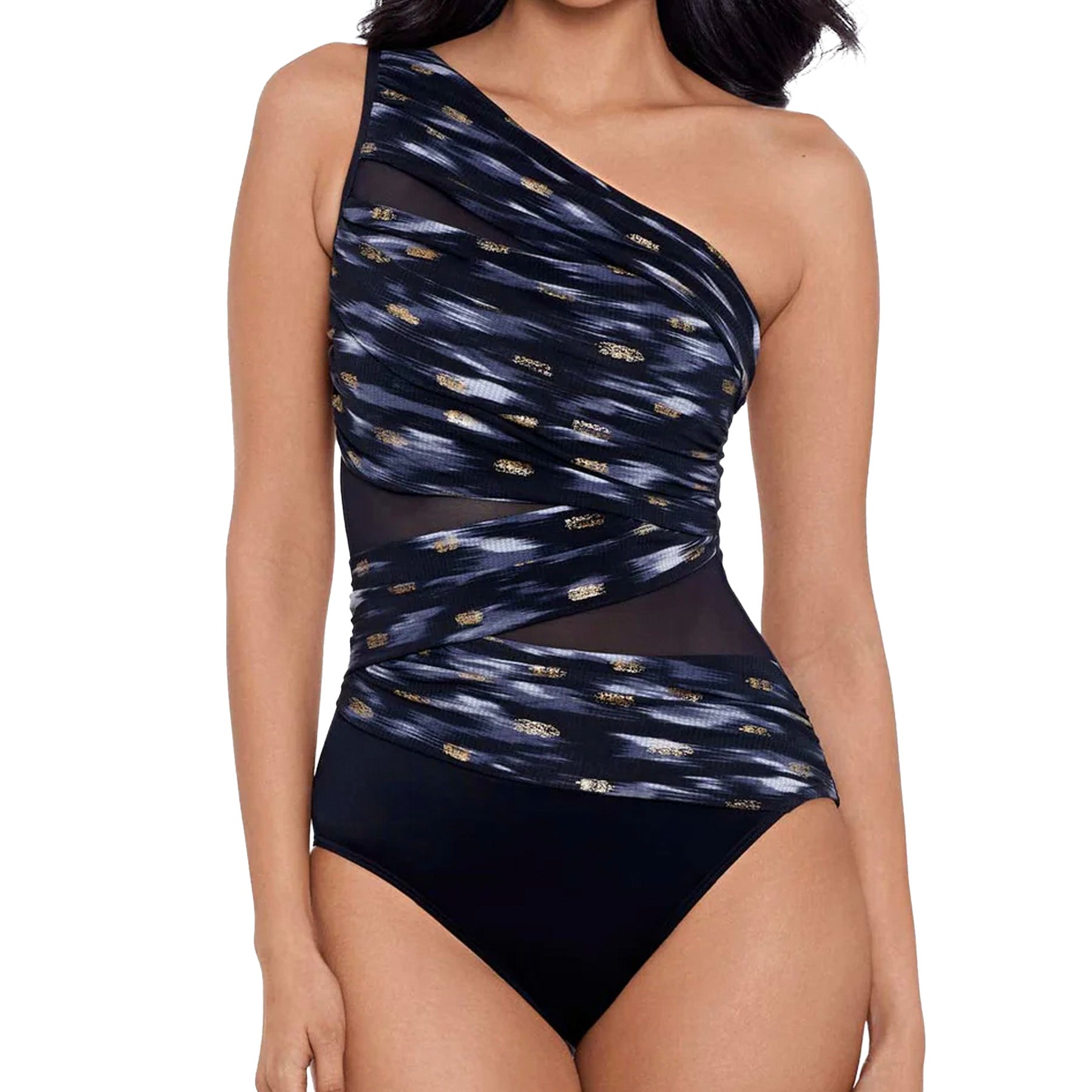 Miraclesuit Jena One‑Piece Bathing Suit 6558515 Bronze Reign Front