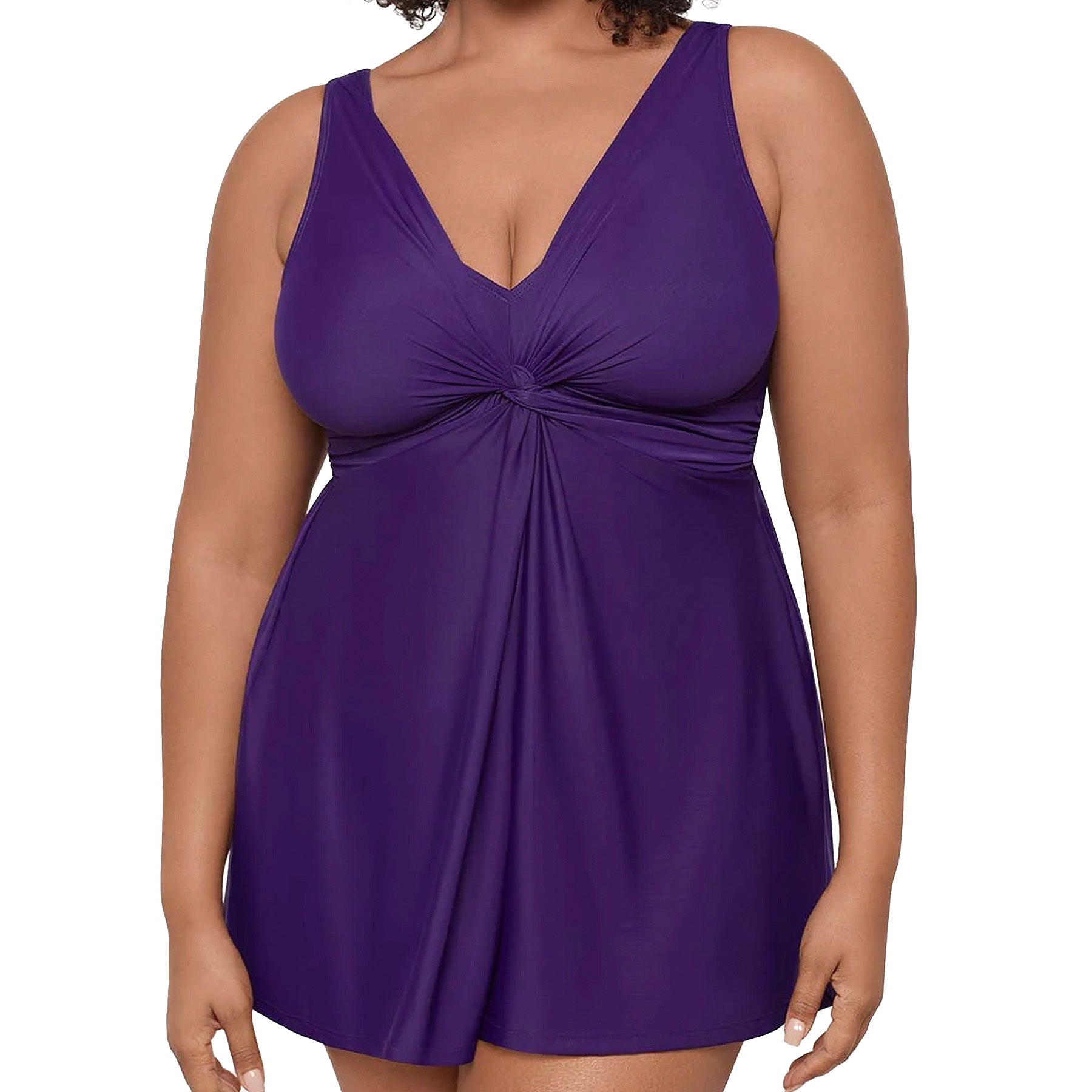 Miraclesuit Marais Swim Dress 6518935 Mulberry Front
