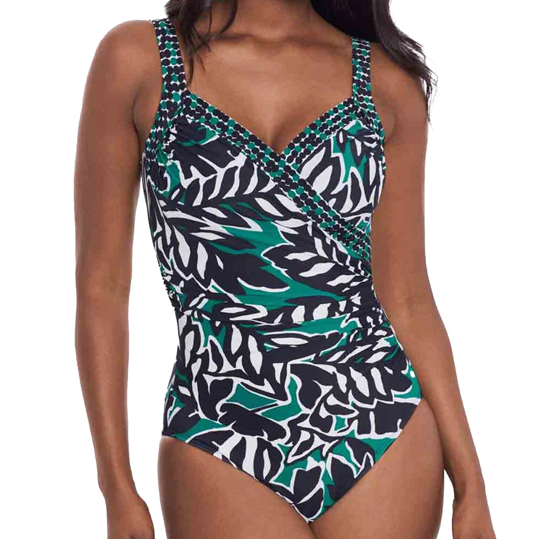 Miraclesuit Sanibel One‑Piece Bathing Suit 6552263 Palma Verde Front