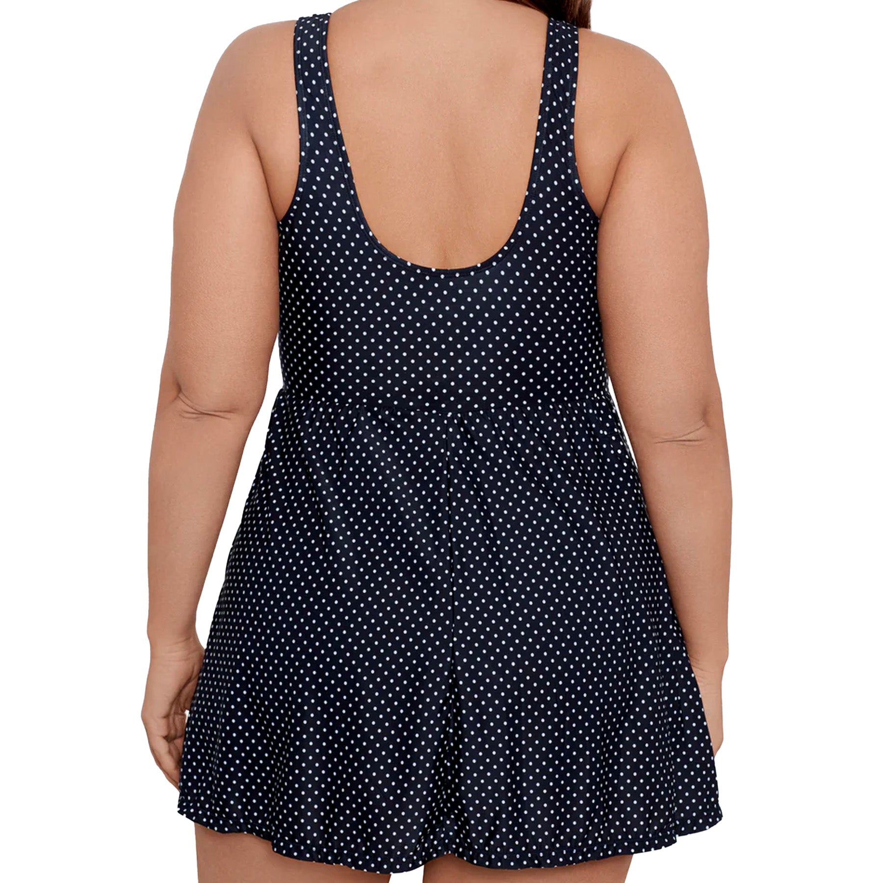 Miraclesuit Plus Size Marais Swim Dress 6518835W Pin Point Back