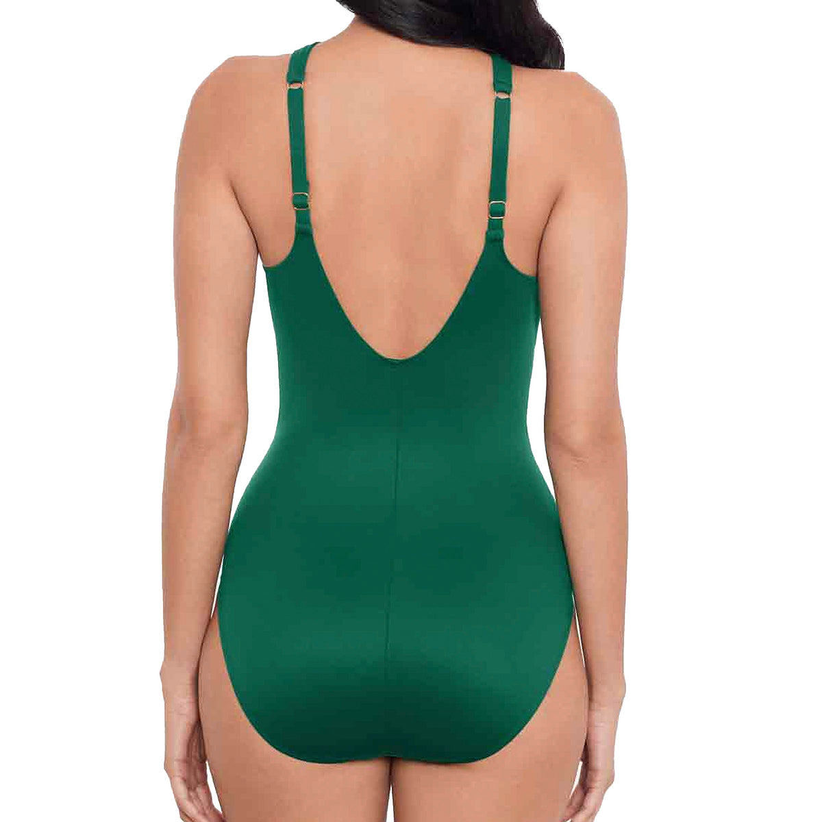 Miraclesuit Rock Solid Aphrodite One‑Piece Swimsuit 6523079 Malachite Green Back