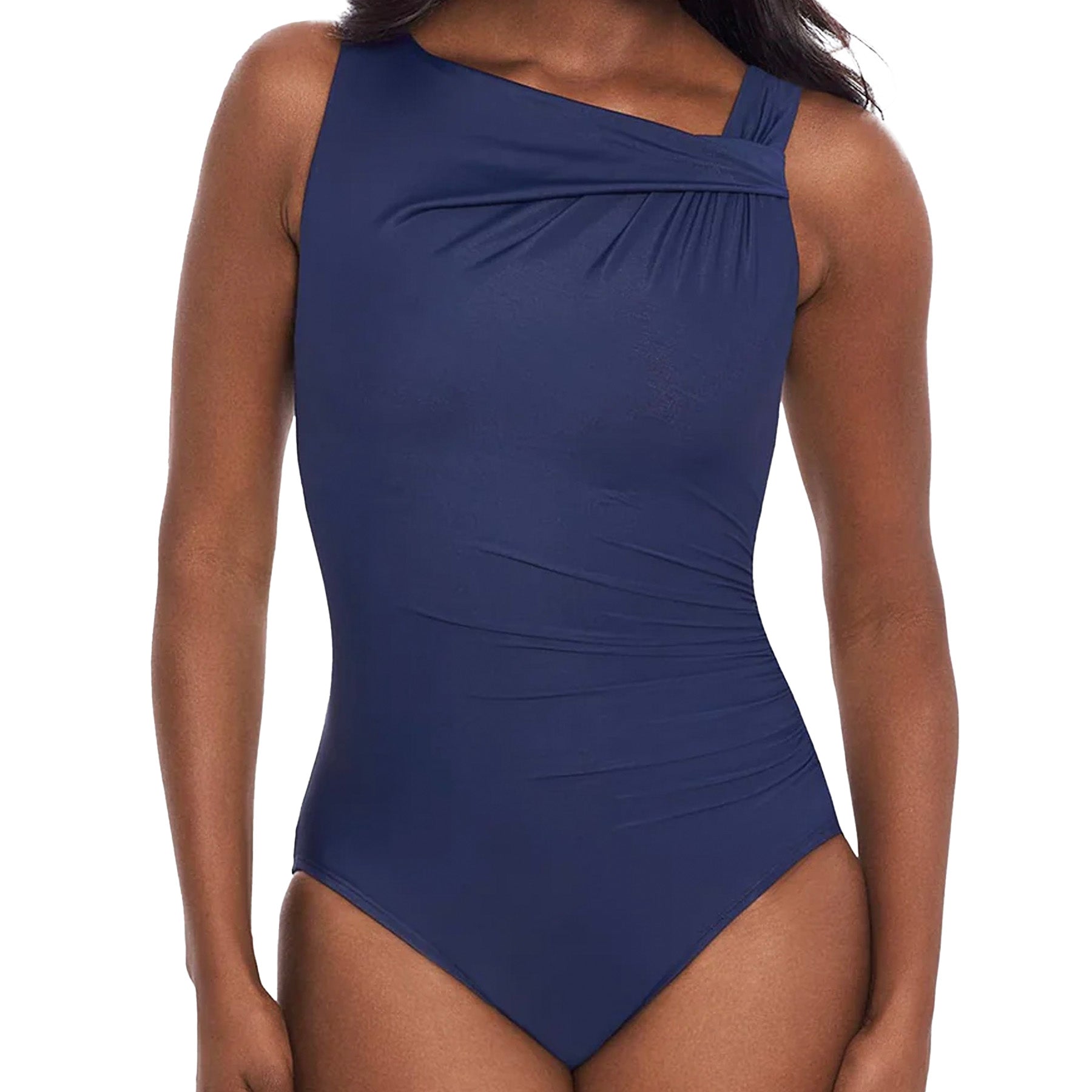 Miraclesuit Rock Solid Avra One Piece Swimsuit 6559040 Midnight Front