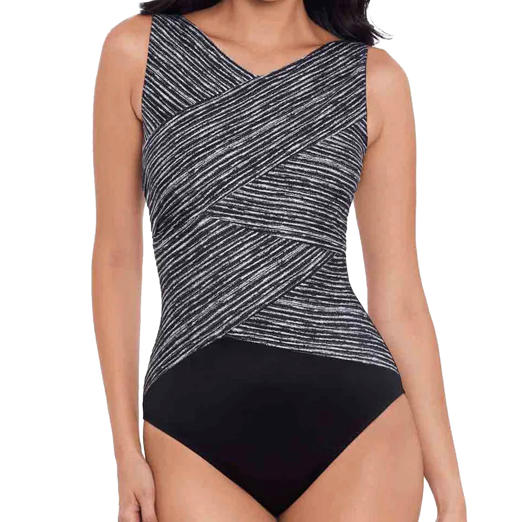 Miraclesuit Brio One‑Piece Bathing Suit 6552253 Selenite Front