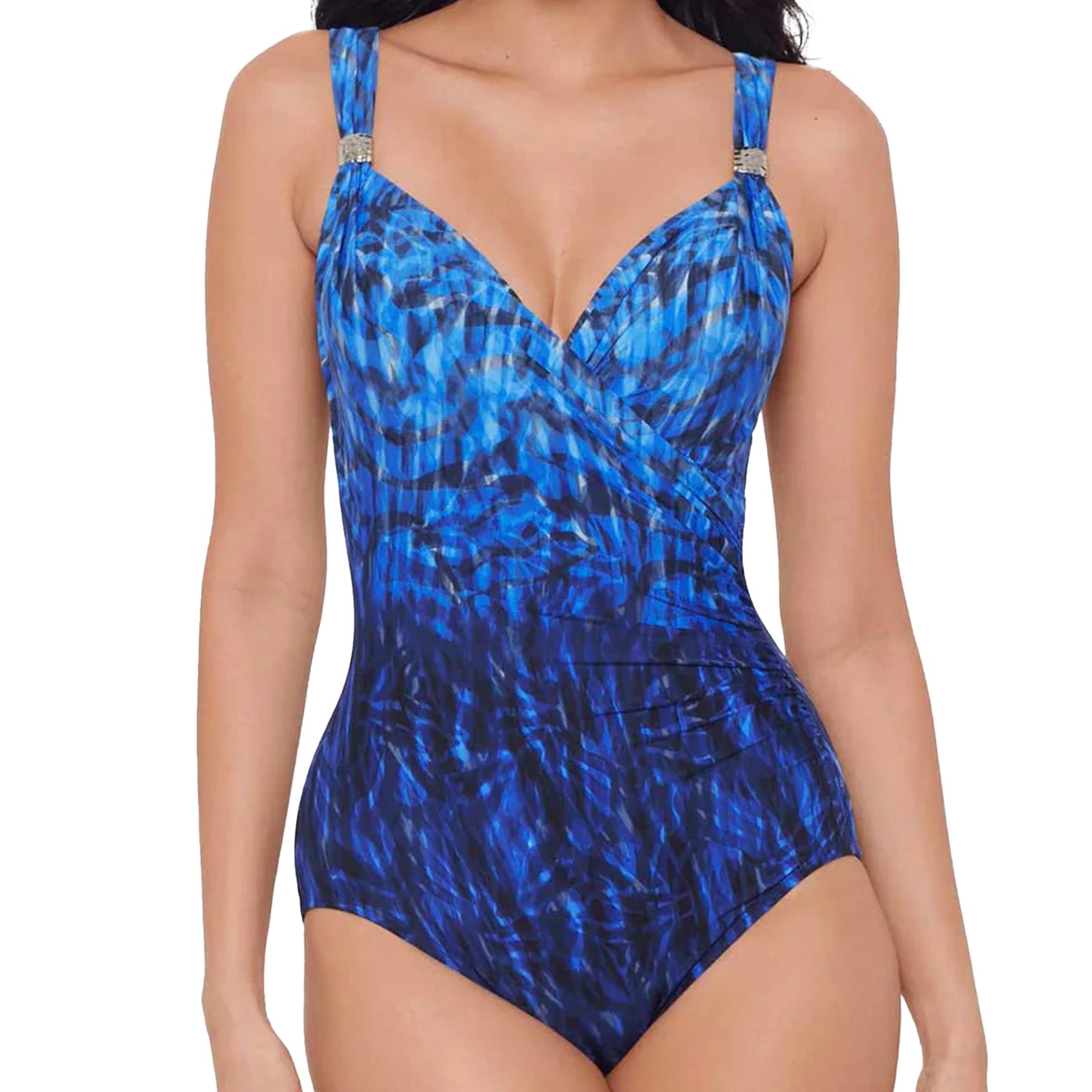 Miraclesuit Siren One‑Piece Bathing Suit 6516617 Paka Mayan Front