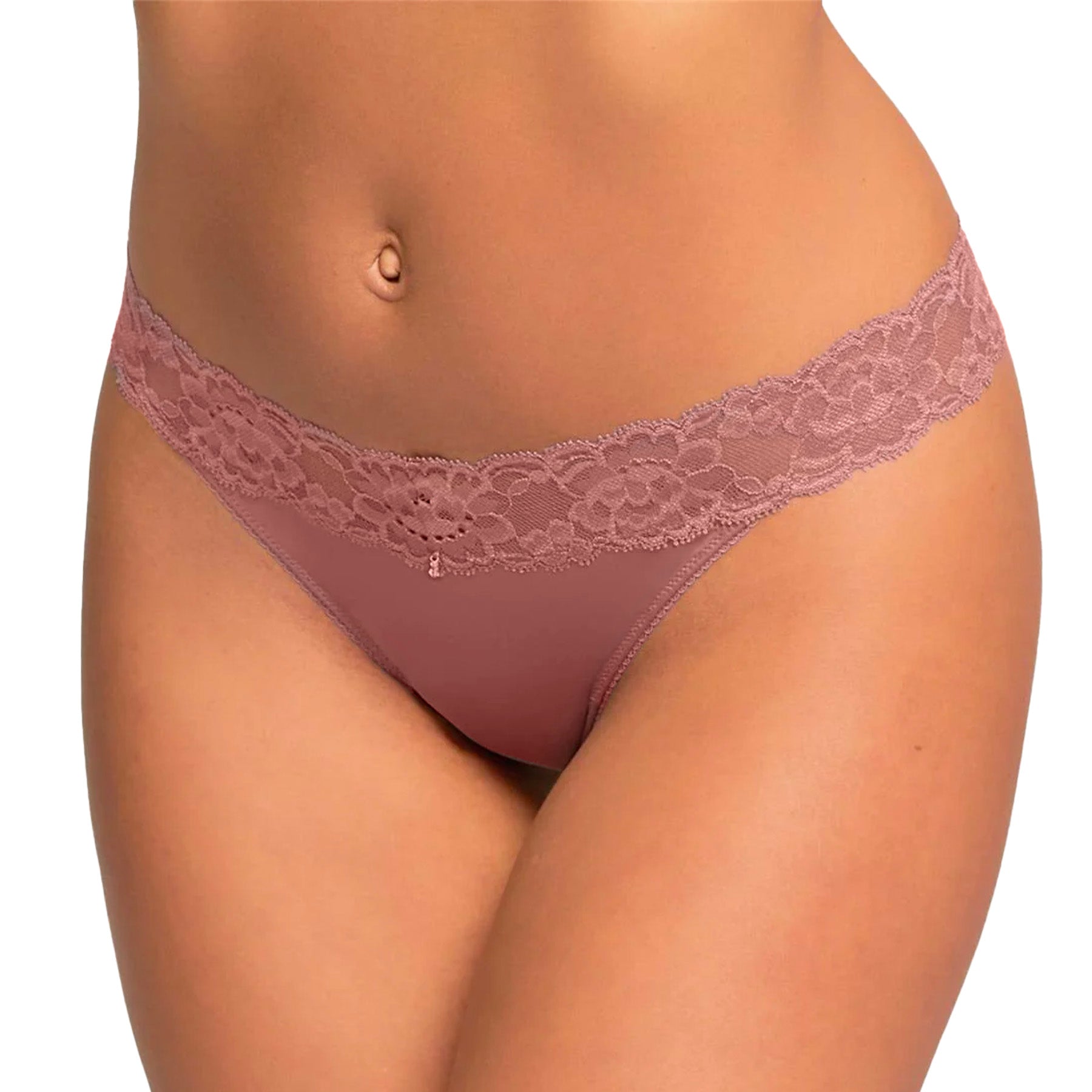 Montelle Everyday Thong 9002 Mauve Mist Front